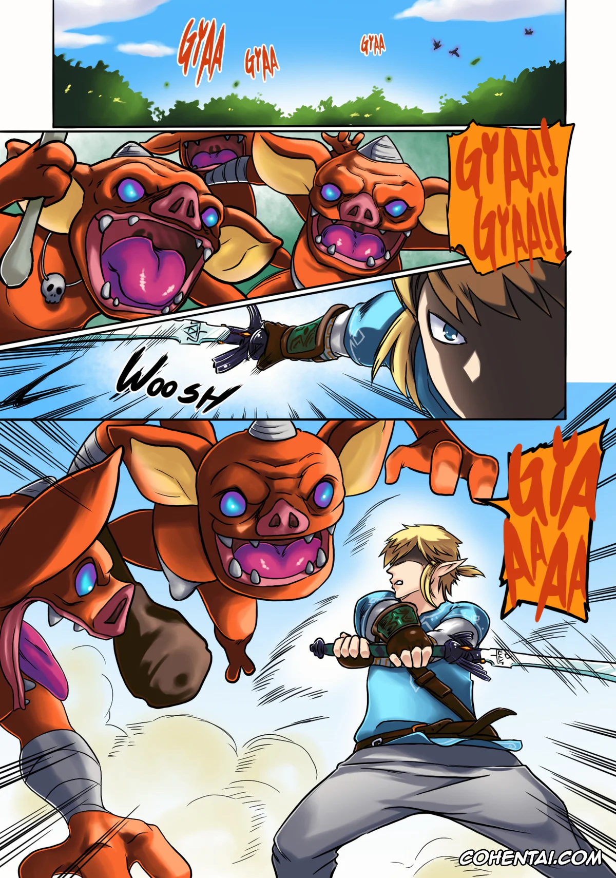 The Legend Of Zelda porno, Link porno, Princess Zelda porno, Ee Ketsu. (The Legend of Zelda: Breath of the Wild), pagina 2