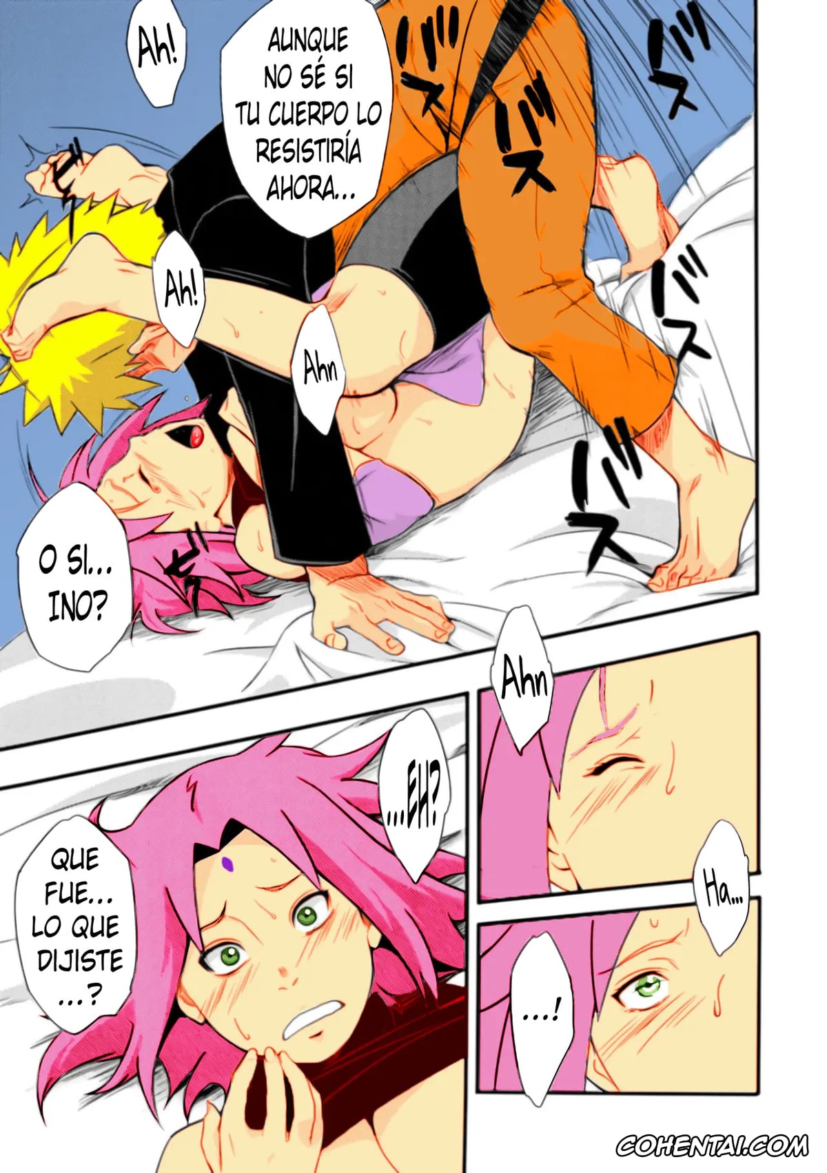 NARUTO porno, Ino Yamanaka porno, Naruto Uzumaki porno, Sakura Haruno porno, Botan to Sakura (Naruto), pagina 8