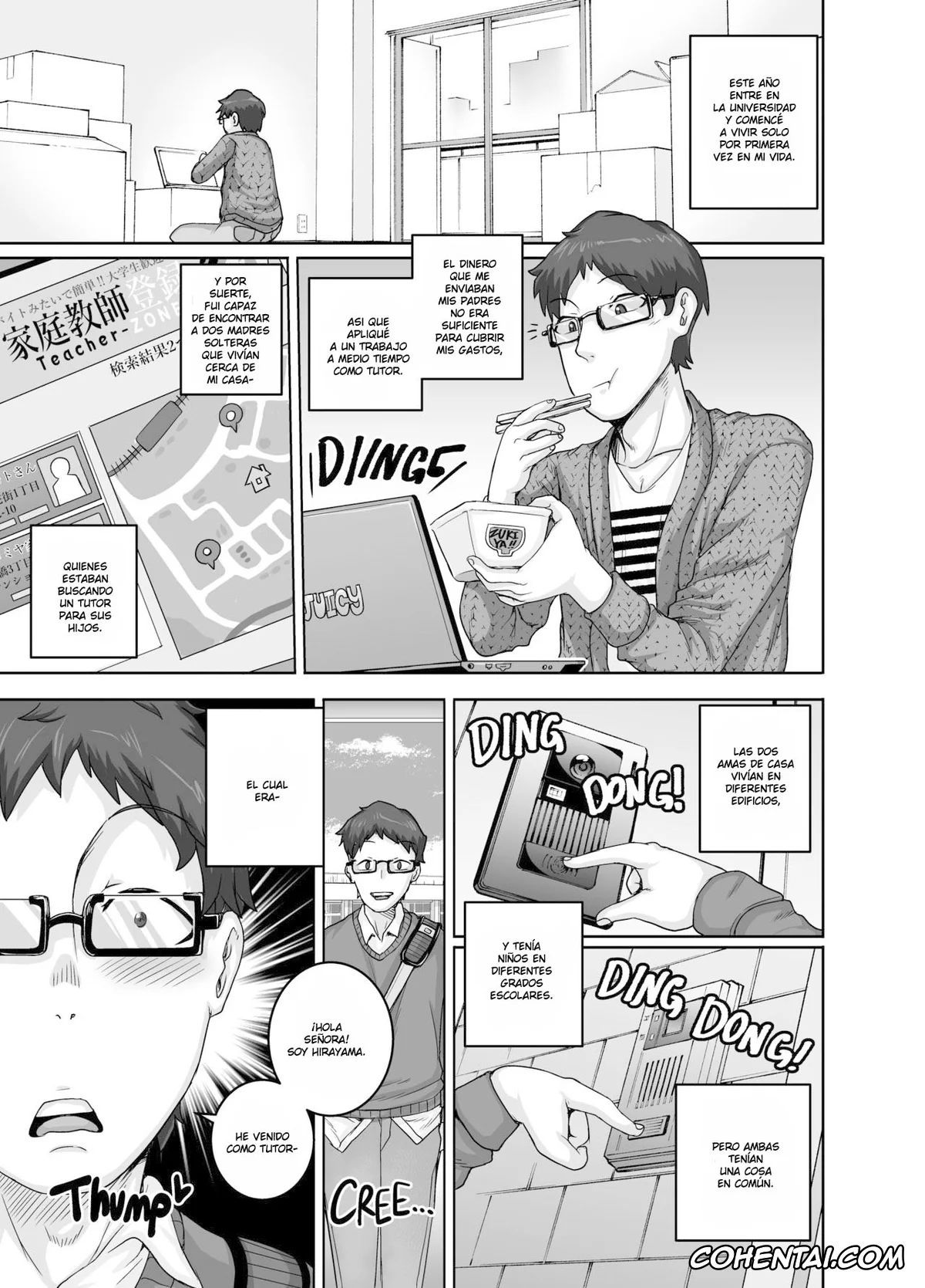Original hentai, Hungry Single Mothers ~Ochinpo Oogui Kaa-san-tachi ni Taberareru Ore~, pagina 3