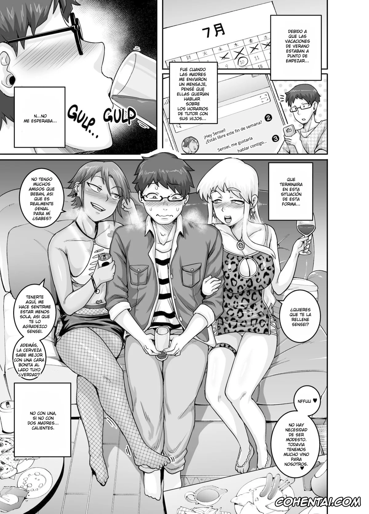 Original hentai, Hungry Single Mothers ~Ochinpo Oogui Kaa-san-tachi ni Taberareru Ore~, pagina 9