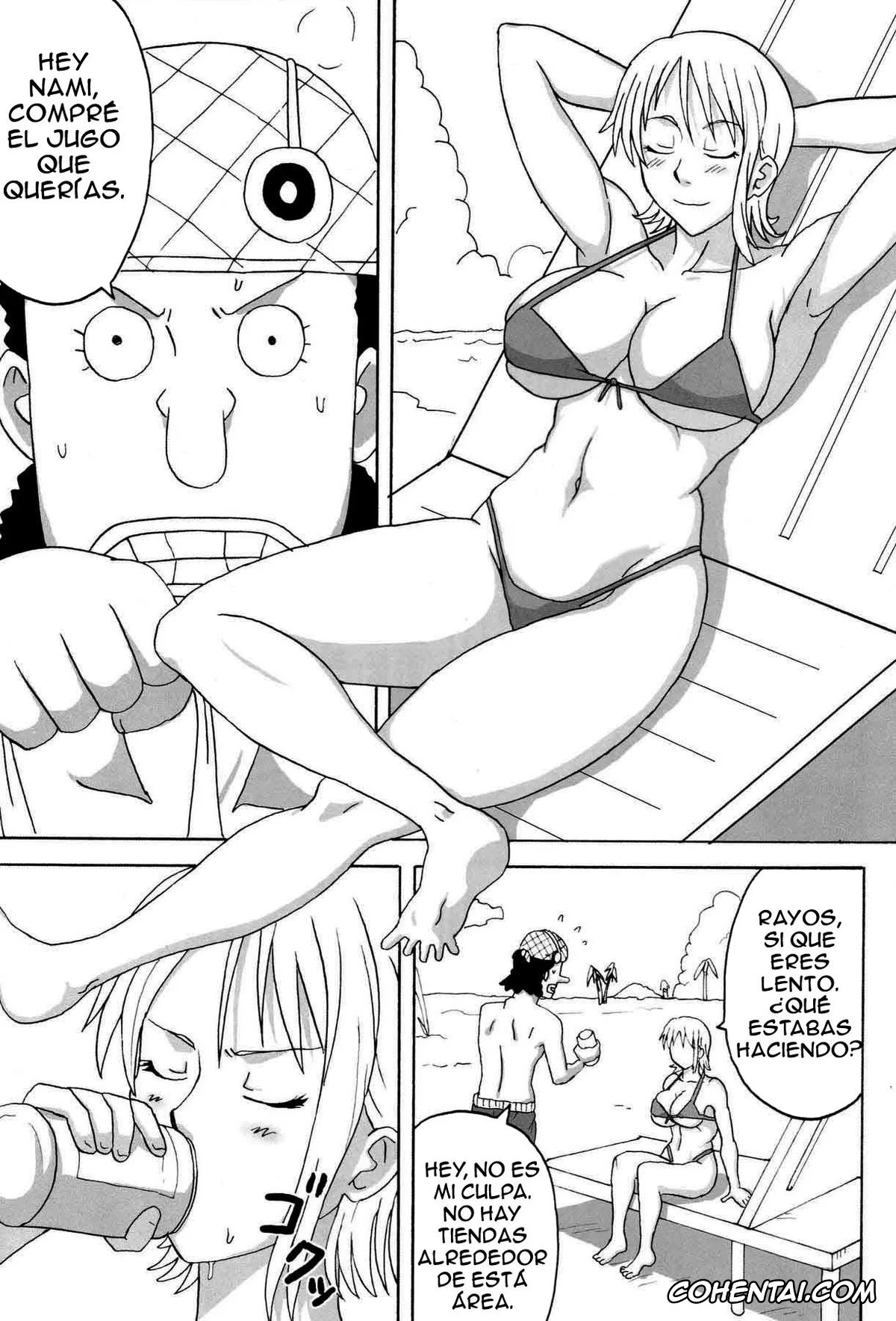 One Piece porno, Nami porno, Usopp porno, Ii Nami Yume Kibun (One Piece), pagina 2