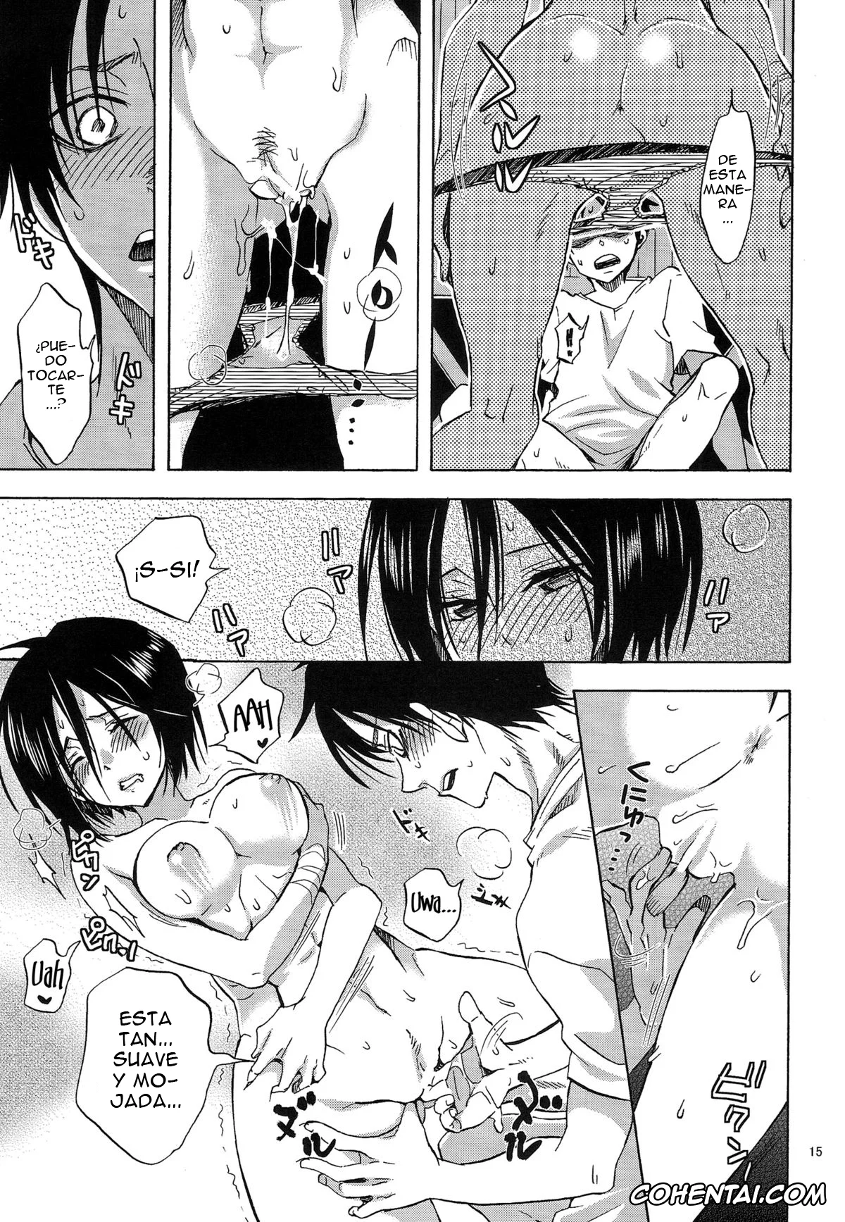 Shingeki No Kyojin | Attack On Titan porno, Eren Jaeger porno, Mikasa Ackerman porno, Eren to Kozukuri Jissen! (Shingeki no Kyojin), pagina 14