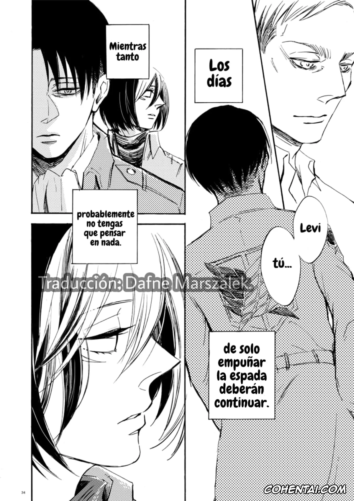 Shingeki No Kyojin | Attack On Titan xxx, Levi Ackerman xxx, Mikasa Ackerman xxx, end of days -Itsuka Kuru Owari no Hi- | El fin de los dias. -Itsuka Kuru Owari no Hi- (Shingeki no Kyojin), pagina 31