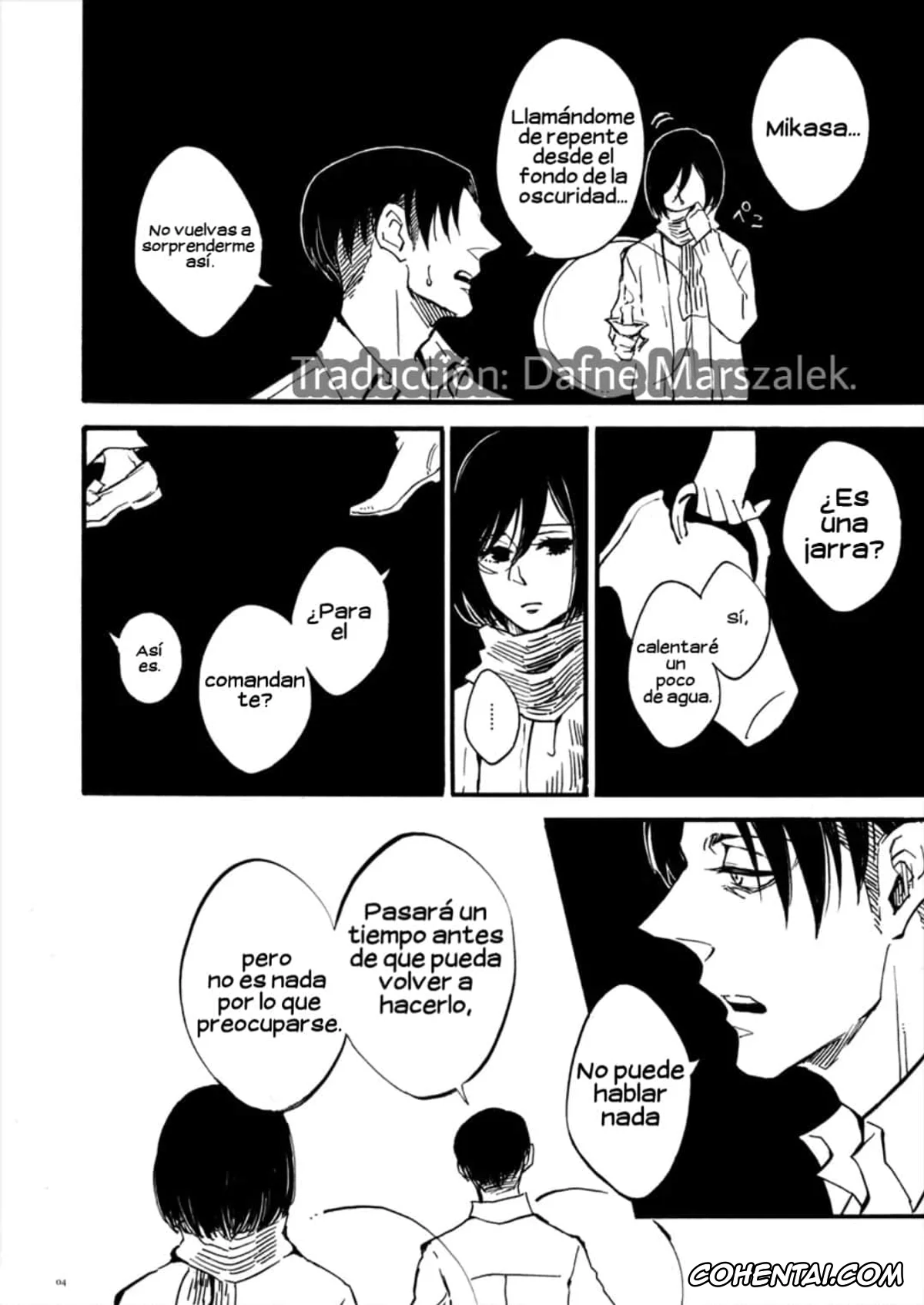 Shingeki No Kyojin | Attack On Titan hentai, Levi Ackerman hentai, Mikasa Ackerman hentai, Silent Roar. | Rugido Silencioso. (Shingeki no Kyojin), pagina 3
