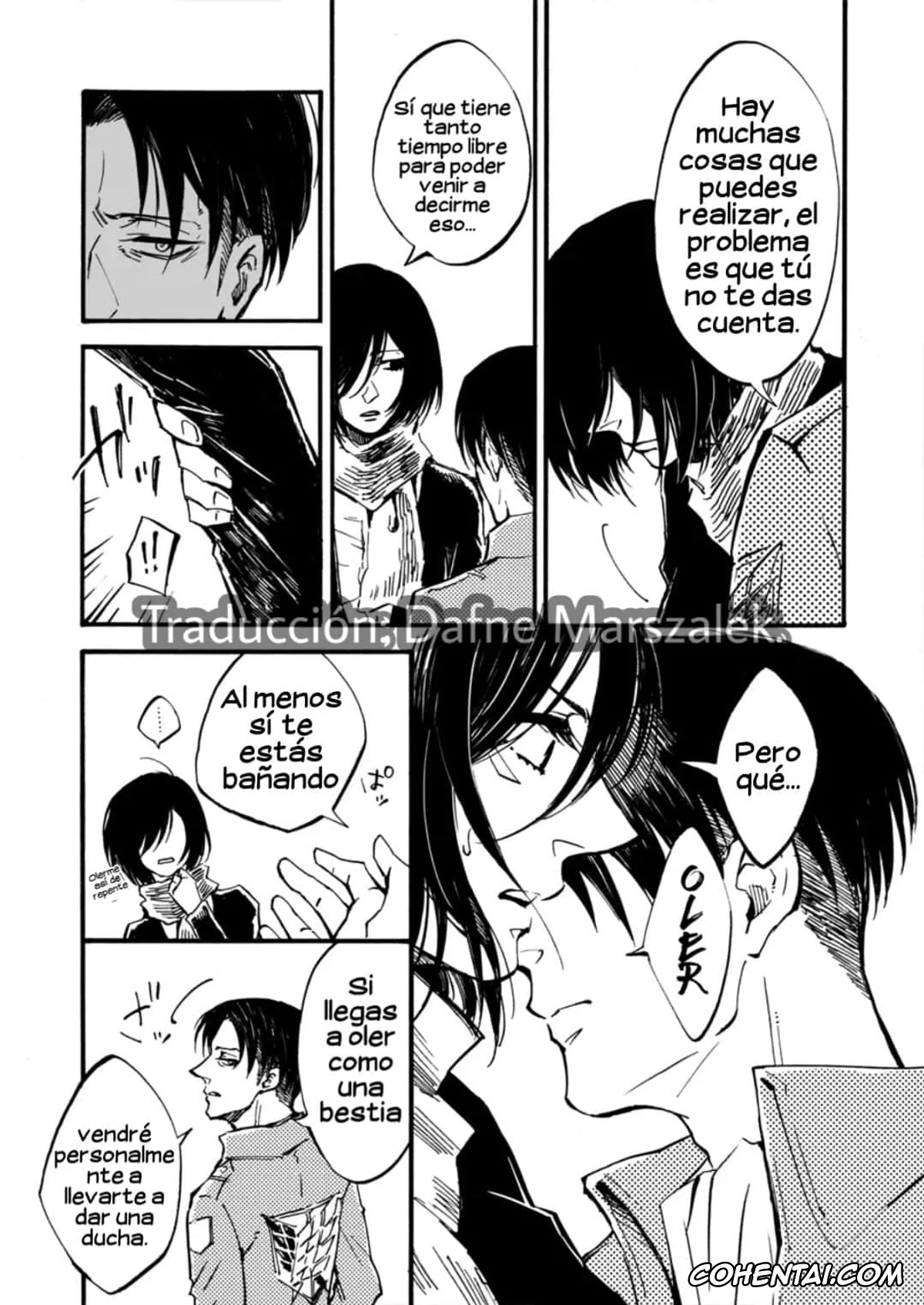 Shingeki No Kyojin | Attack On Titan hentai, Levi Ackerman hentai, Mikasa Ackerman hentai, Silent Roar. | Rugido Silencioso. (Shingeki no Kyojin), pagina 12