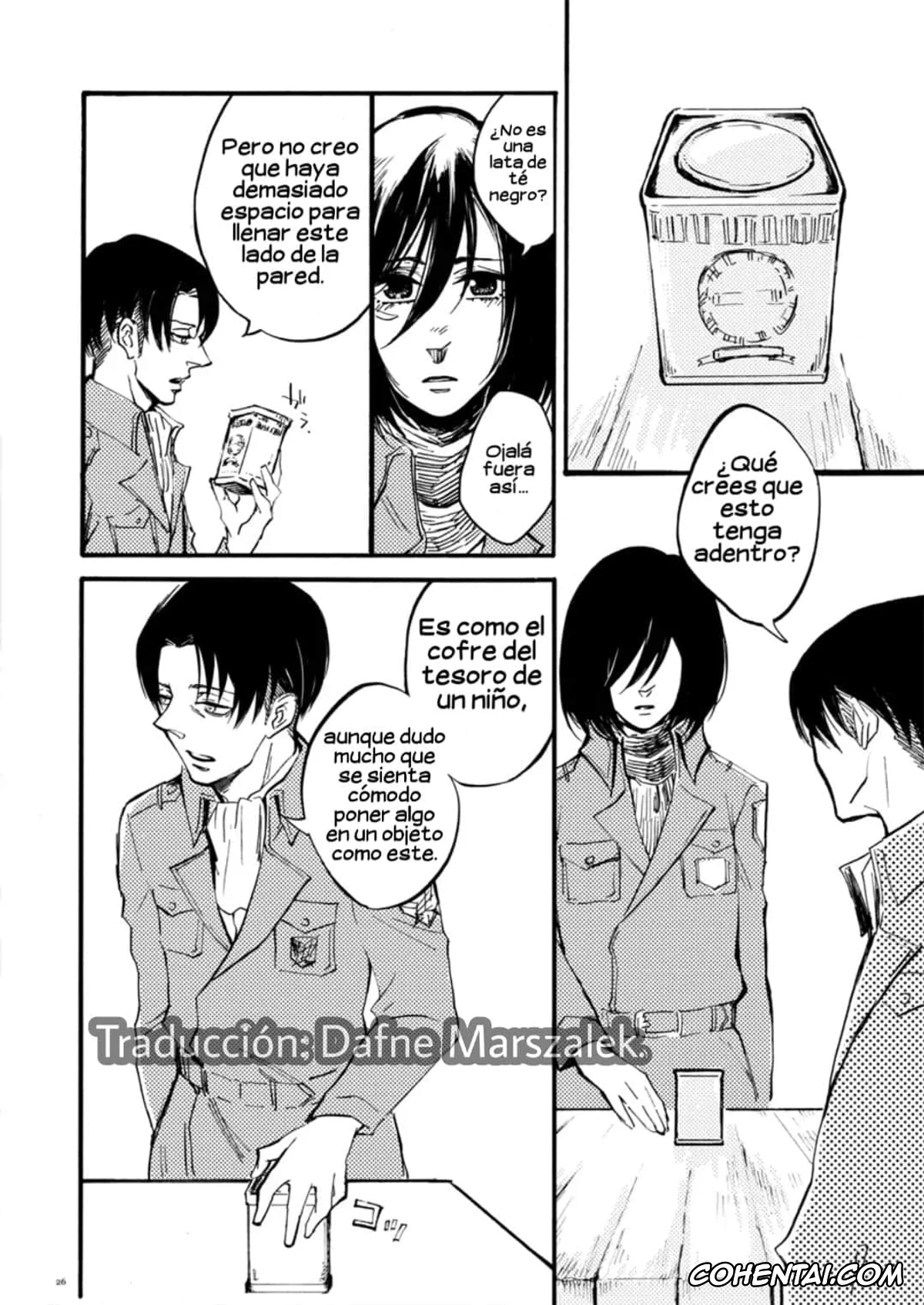 Shingeki No Kyojin | Attack On Titan xxx, Levi Ackerman xxx, Mikasa Ackerman xxx, Silent Roar. | Rugido Silencioso. (Shingeki no Kyojin), pagina 25