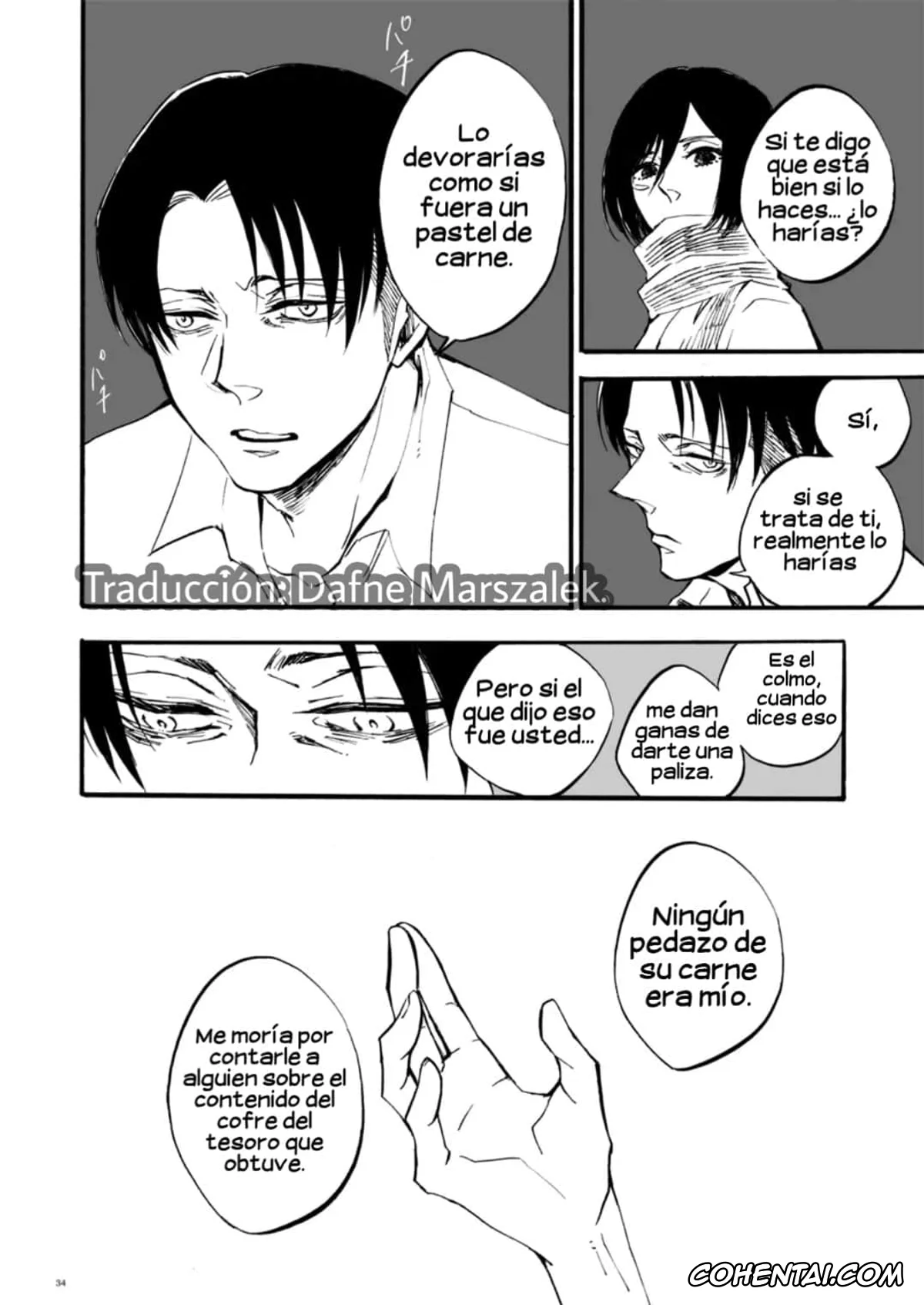 Shingeki No Kyojin | Attack On Titan hentai, Levi Ackerman hentai, Mikasa Ackerman hentai, Silent Roar. | Rugido Silencioso. (Shingeki no Kyojin), pagina 33