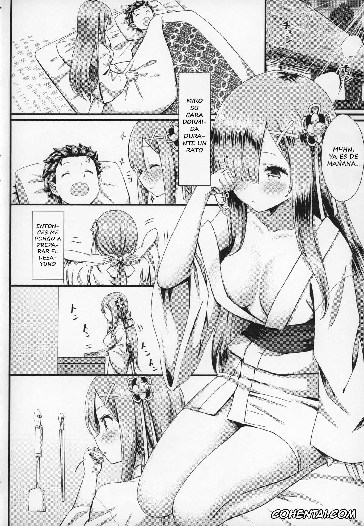 Re:Zero kara Hajimeru Isekai Seikatsu hentai, Rem hentai, Subaru Natsuki hentai, Rem to Ichakora Seikatsu (Re:Zero kara Hajimeru Isekai Seikatsu), pagina 3