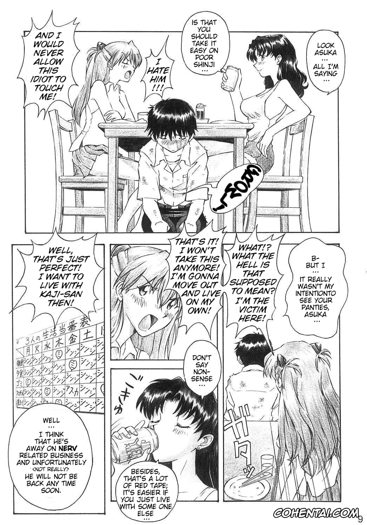 Neon Genesis Evangelion porno, Asuka Langley Soryu porno, Rei Ayanami porno, Shinji Ikari porno, YAMMY? (Neon Genesis Evangelion), pagina 8