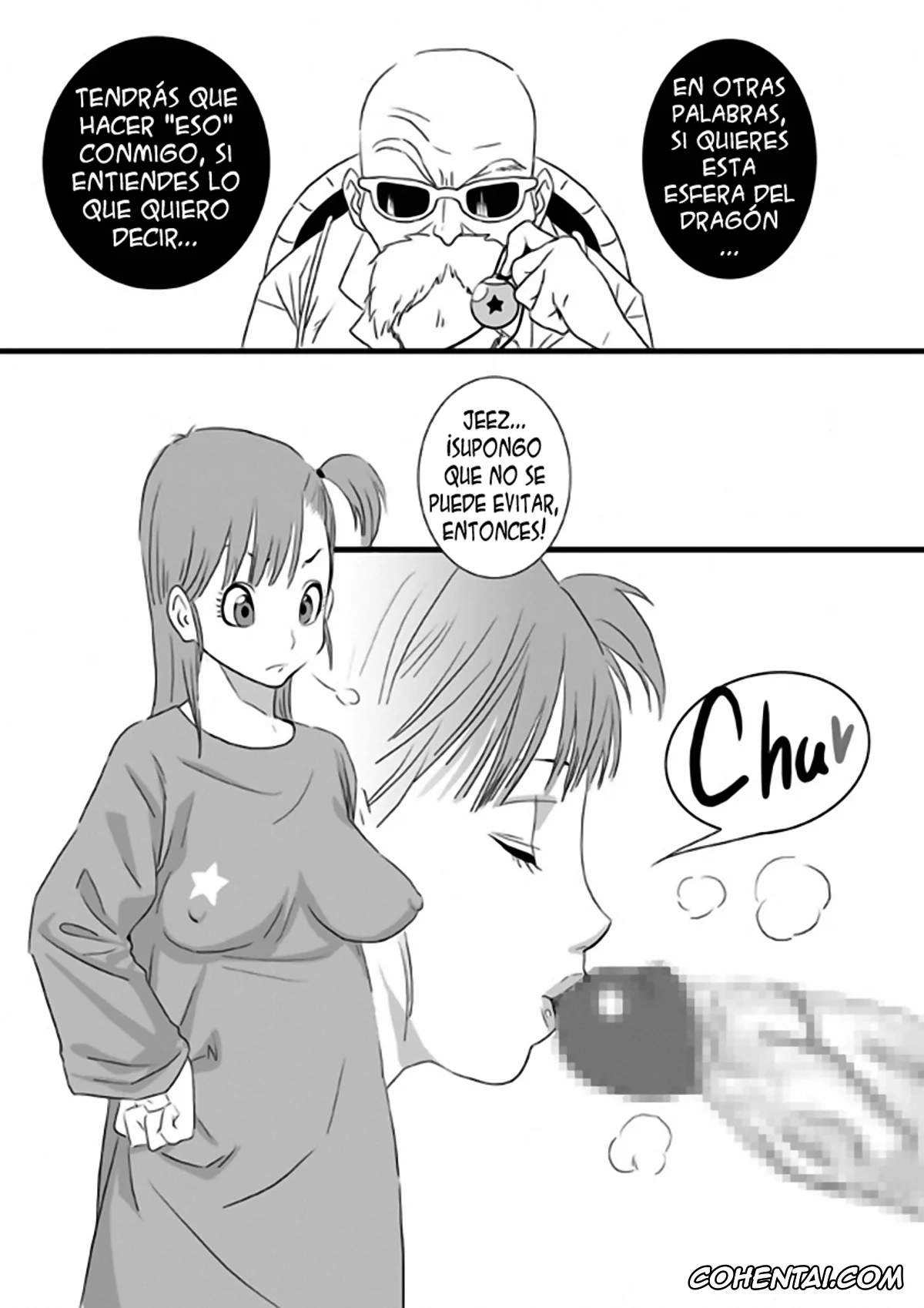 Dragon Ball Z xxx, Android 18 xxx, Bulma Briefs xxx, Chi Chi xxx, Master Roshi xxx, Videl xxx, The Kame (Dragon Ball Z), pagina 4