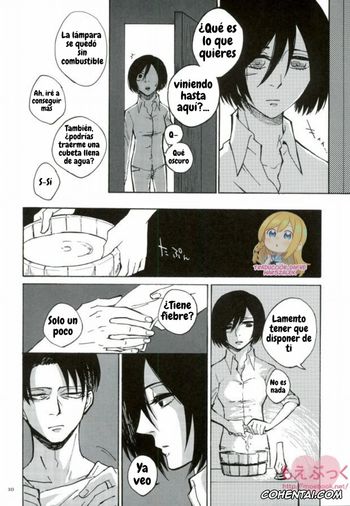 Shingeki No Kyojin | Attack On Titan hentai, Levi Ackerman hentai, Mikasa Ackerman hentai, Hamiau Senaka Futatsu no Sekai (Shingeki no Kyojin), pagina 9