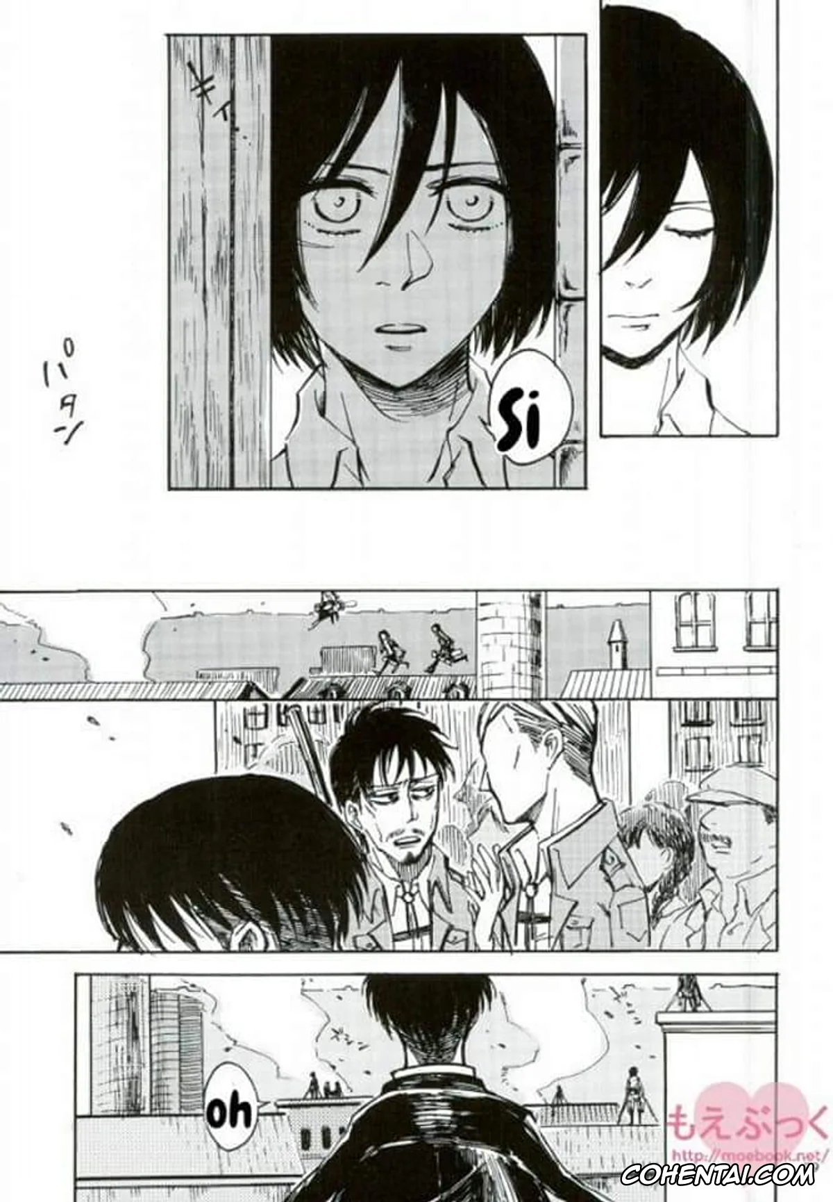 Shingeki No Kyojin | Attack On Titan xxx, Levi Ackerman xxx, Mikasa Ackerman xxx, Hamiau Senaka Futatsu no Sekai (Shingeki no Kyojin), pagina 28