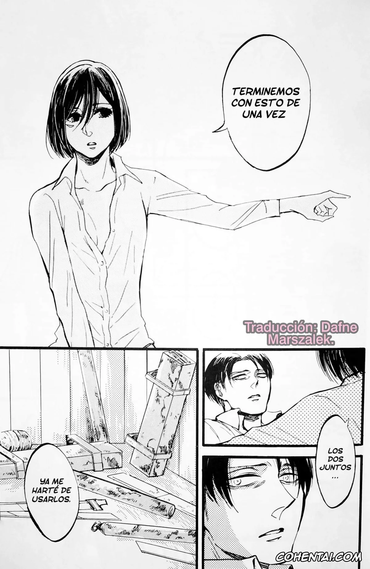 Shingeki No Kyojin | Attack On Titan xxx, Levi Ackerman xxx, Mikasa Ackerman xxx, in the ark. (Shingeki no Kyojin), pagina 16