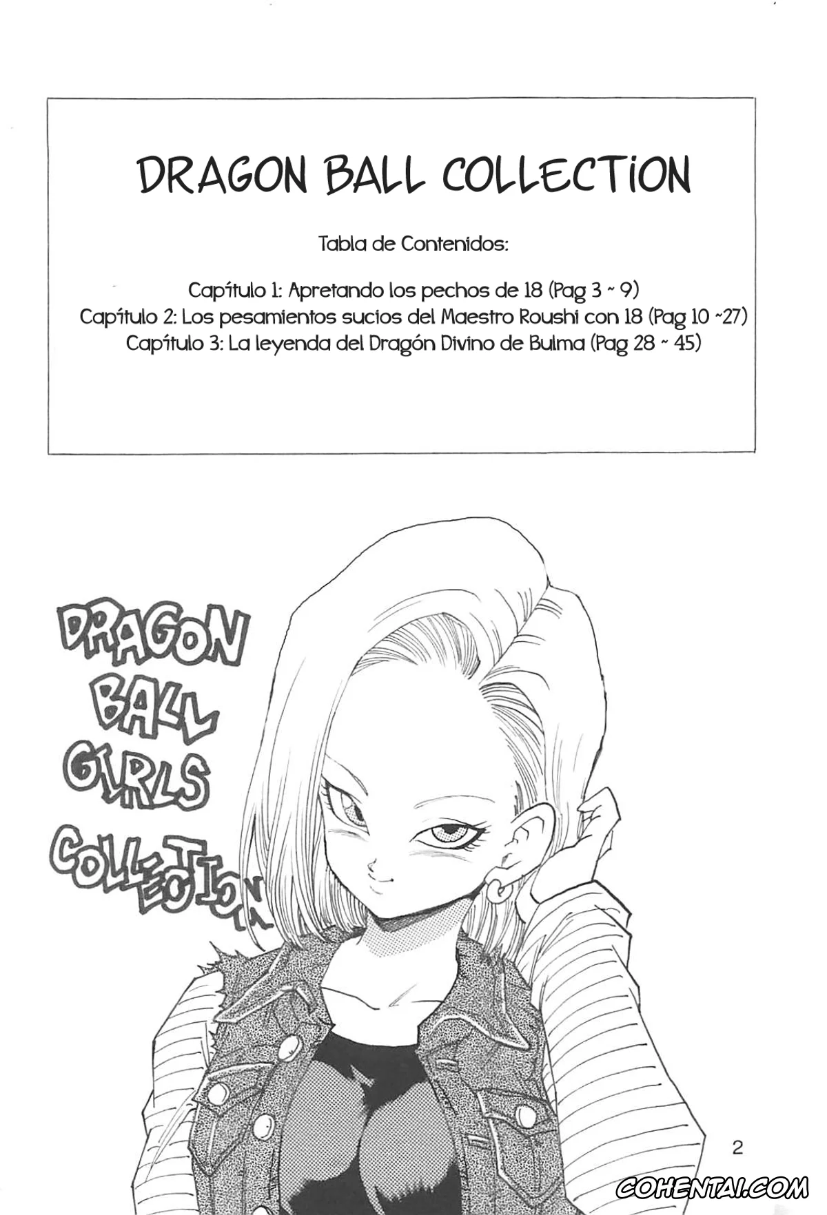 Dragon Ball Z hentai, Android 18 hentai, Bulma Briefs hentai, Master Roshi hentai, Oolong hentai, Puar hentai, Dragon Ball Girls Collection 1 Fukkokuban (Dragon Ball Z), pagina 3