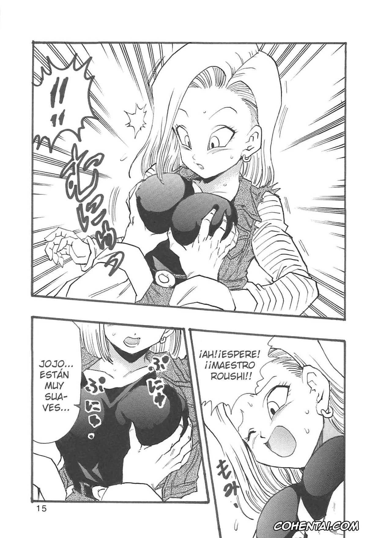 Dragon Ball Z xxx, Android 18 xxx, Bulma Briefs xxx, Master Roshi xxx, Oolong xxx, Puar xxx, Dragon Ball Girls Collection 1 Fukkokuban (Dragon Ball Z), pagina 16