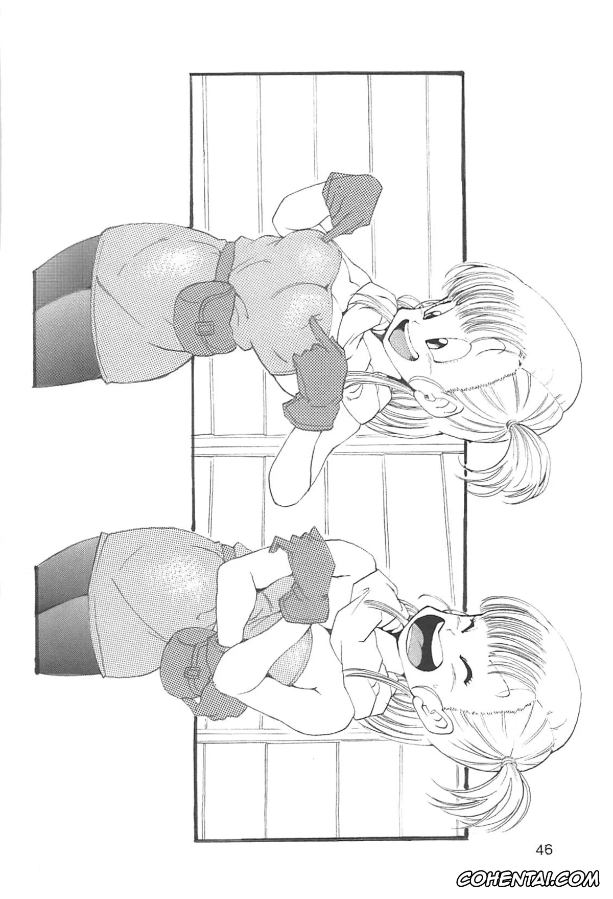 Dragon Ball Z porno, Android 18 porno, Bulma Briefs porno, Master Roshi porno, Oolong porno, Puar porno, Dragon Ball Girls Collection 1 Fukkokuban (Dragon Ball Z), pagina 47
