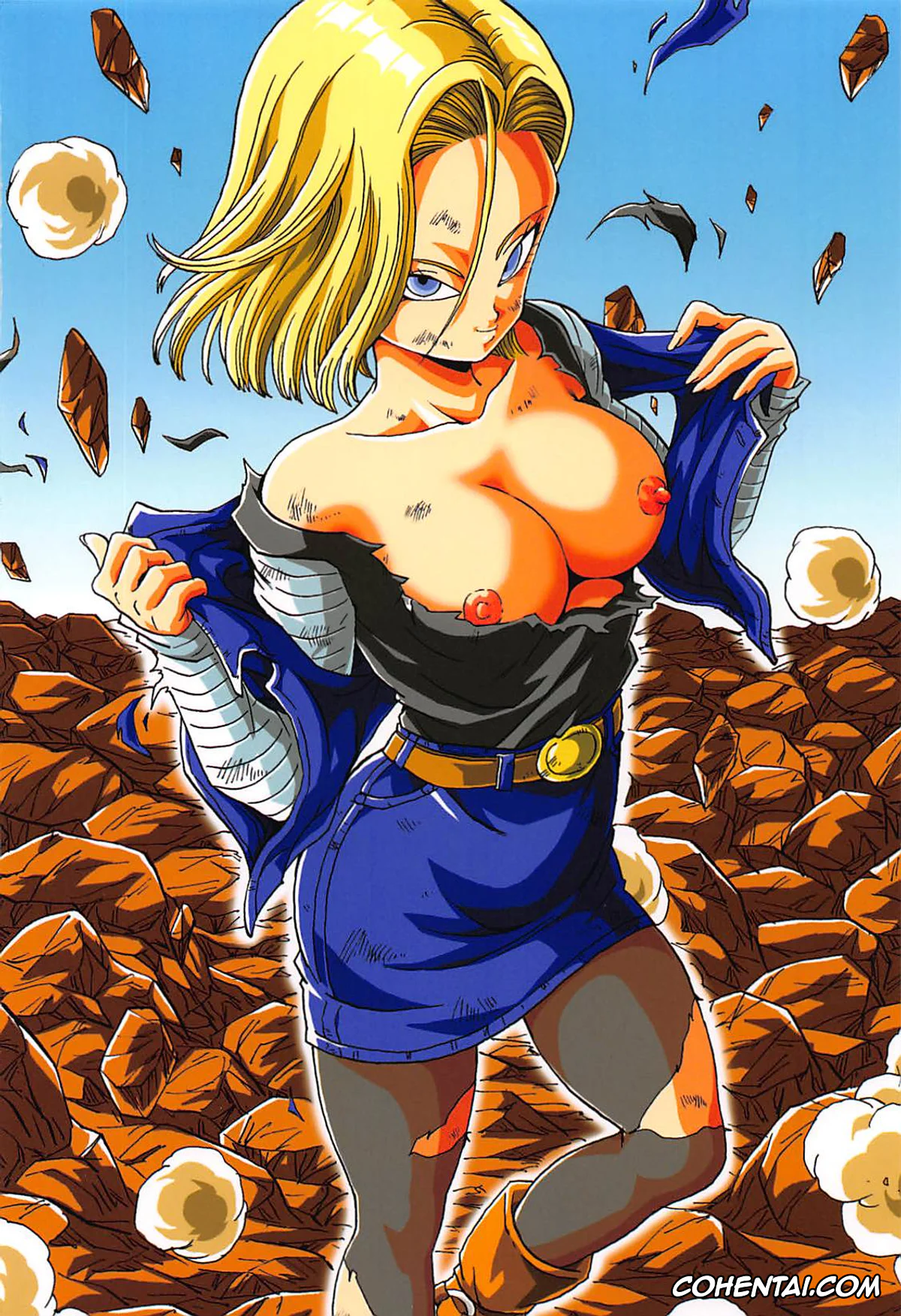 Dragon Ball Z porno, Android 18 porno, Bulma Briefs porno, Master Roshi porno, Oolong porno, Puar porno, Dragon Ball Girls Collection 1 Fukkokuban (Dragon Ball Z), pagina 50