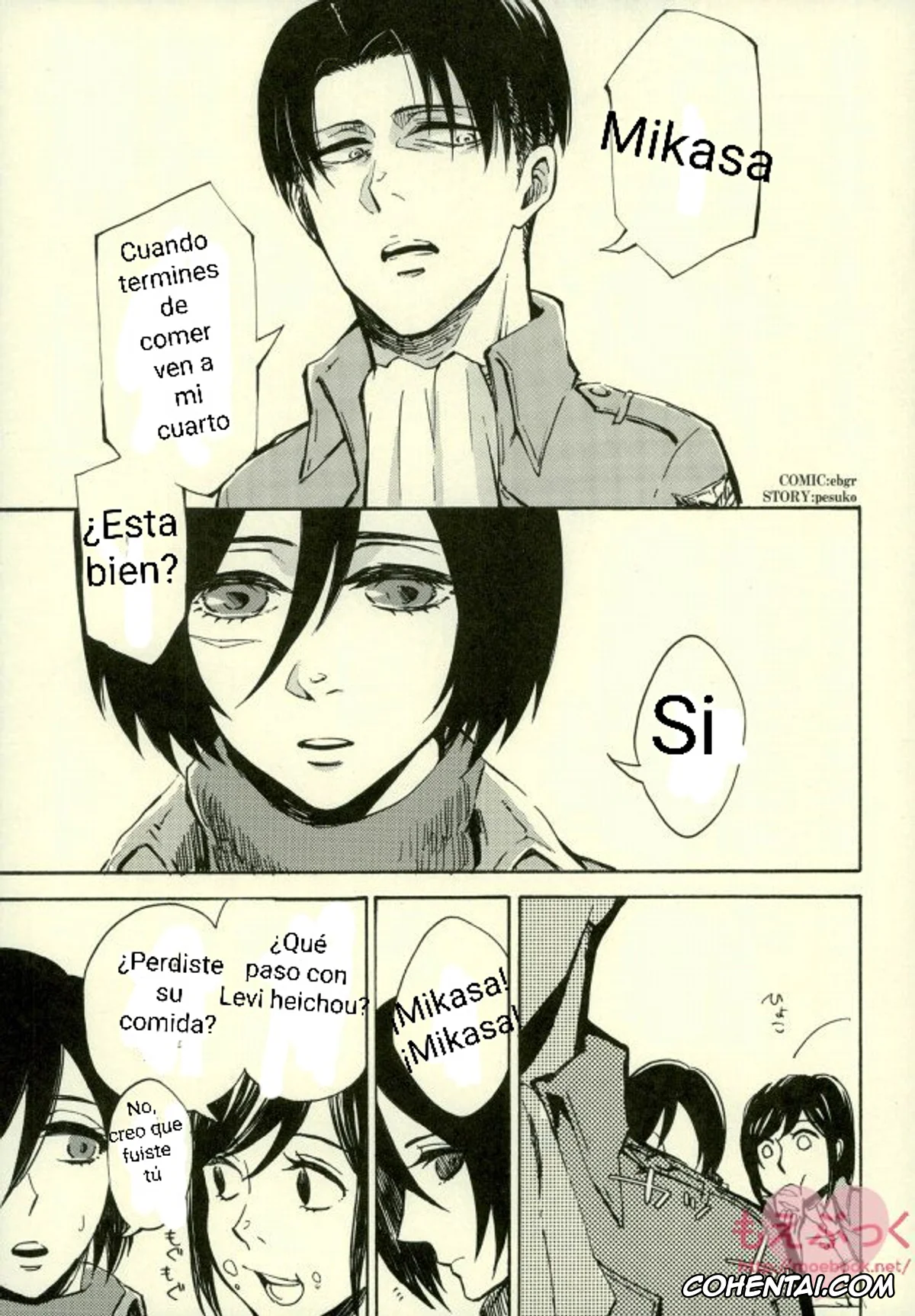 Shingeki No Kyojin | Attack On Titan porno, Levi Ackerman porno, Mikasa Ackerman porno, Kairaku Suicide (Shingeki no Kyojin), pagina 2