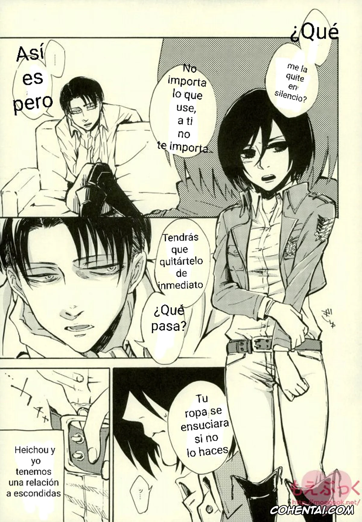 Shingeki No Kyojin | Attack On Titan xxx, Levi Ackerman xxx, Mikasa Ackerman xxx, Kairaku Suicide (Shingeki no Kyojin), pagina 4