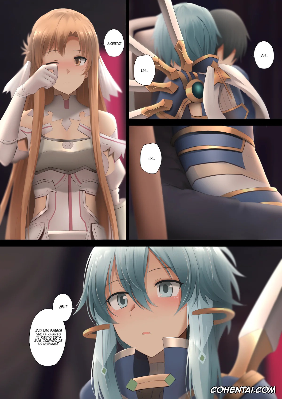 Sword Art Online porno, Asuna Yuuki porno, Kazuto Kirigaya | Kirito porno, Ronye Arabel porno, Shino Asada | Sinon porno, Tiese Schtrinen porno, Taiyoushin Solus kara no Omoi (Sword Art Online), pagina 2