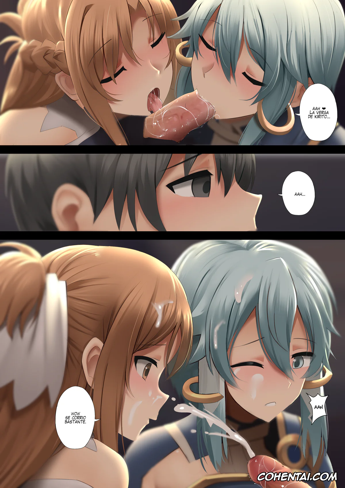 Sword Art Online porno, Asuna Yuuki porno, Kazuto Kirigaya | Kirito porno, Ronye Arabel porno, Shino Asada | Sinon porno, Tiese Schtrinen porno, Taiyoushin Solus kara no Omoi (Sword Art Online), pagina 5