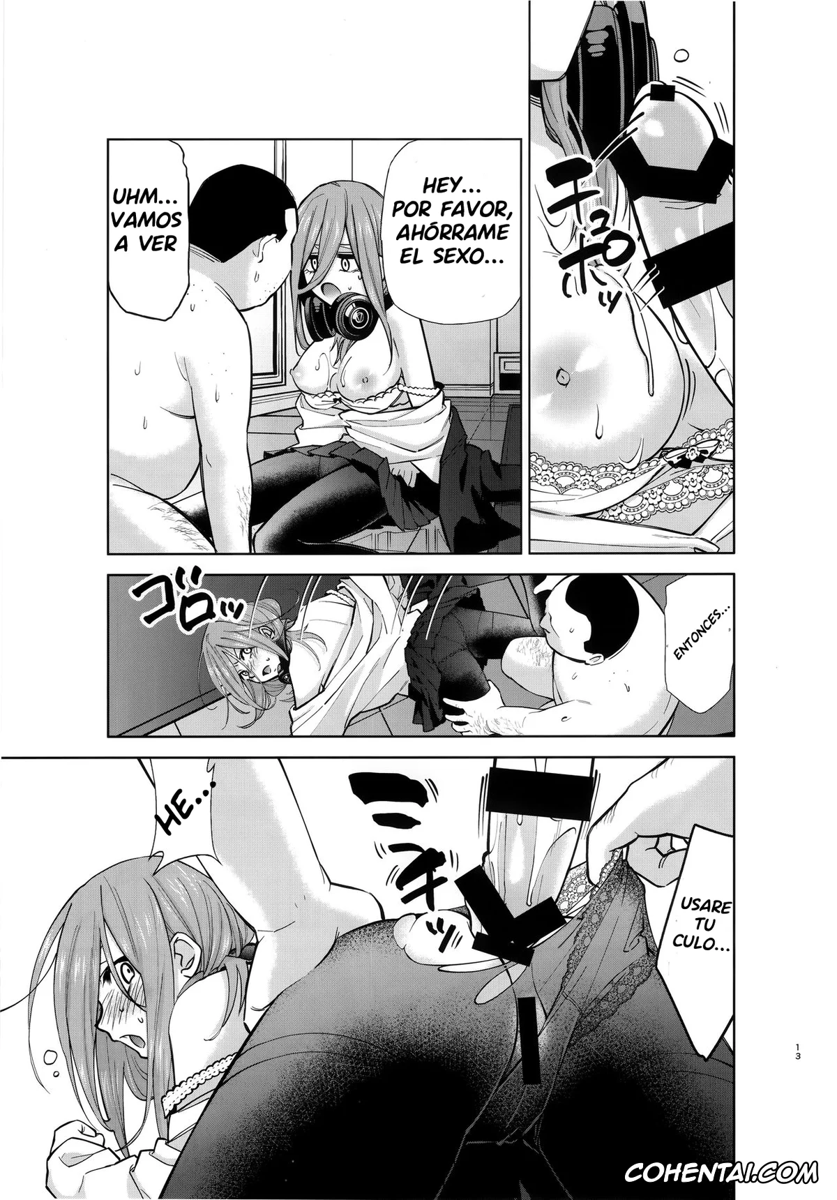 Gotoubun No Hanayome | The Quintessential Quintuplets xxx, Miku Nakano xxx, Nino Nakano xxx, Gotoubun no Seidorei Side-A (Gotoubun no Hanayome), pagina 13