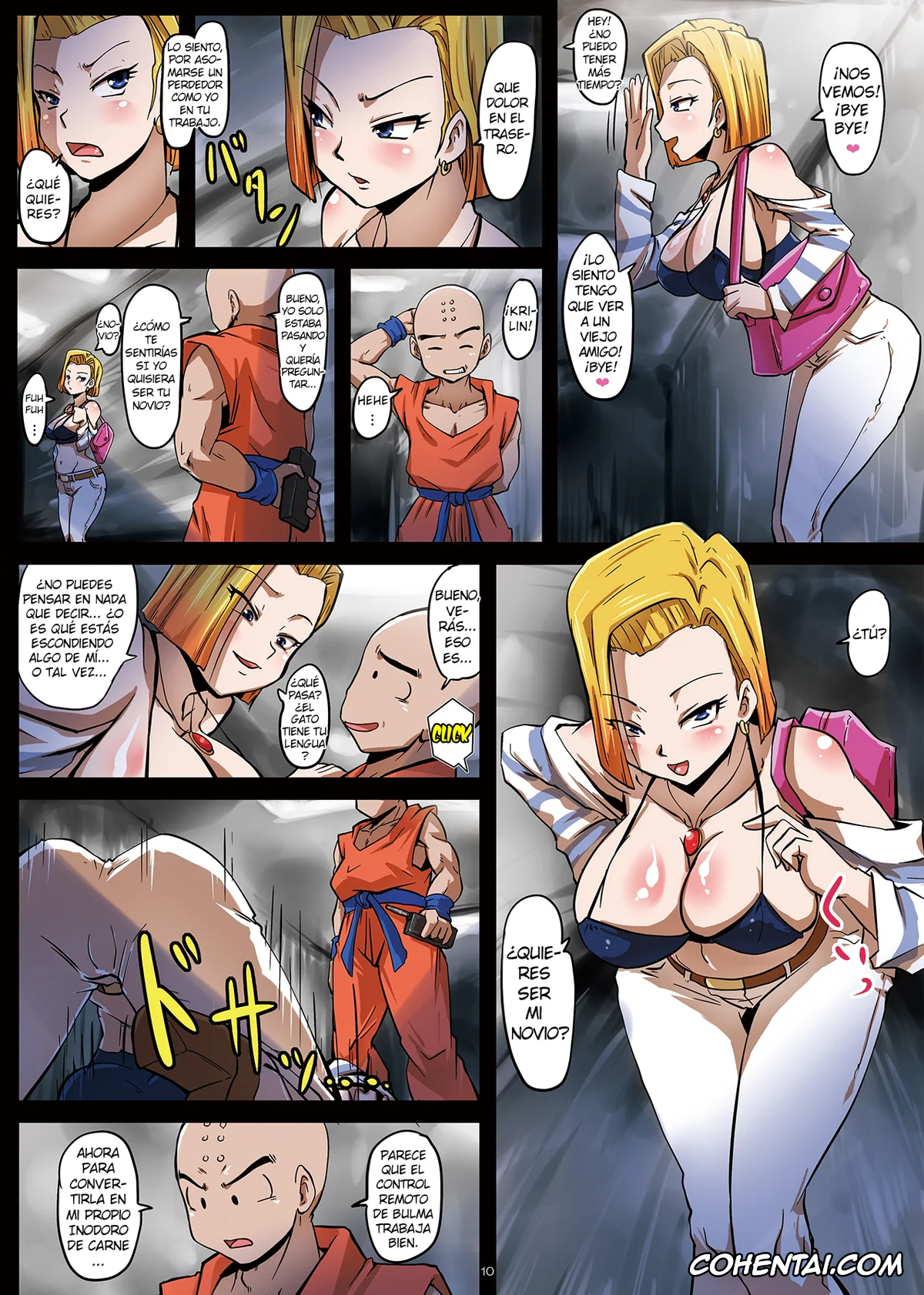 Dragon Ball Z porno, Android 18 porno, Bulma Briefs porno, Krillin porno, 18-gou Sei Dorei Keikaku -Bulma to Krilin no Kyoubou de 18-gou ga Ochiru Made- (Dragon Ball Z), pagina 11