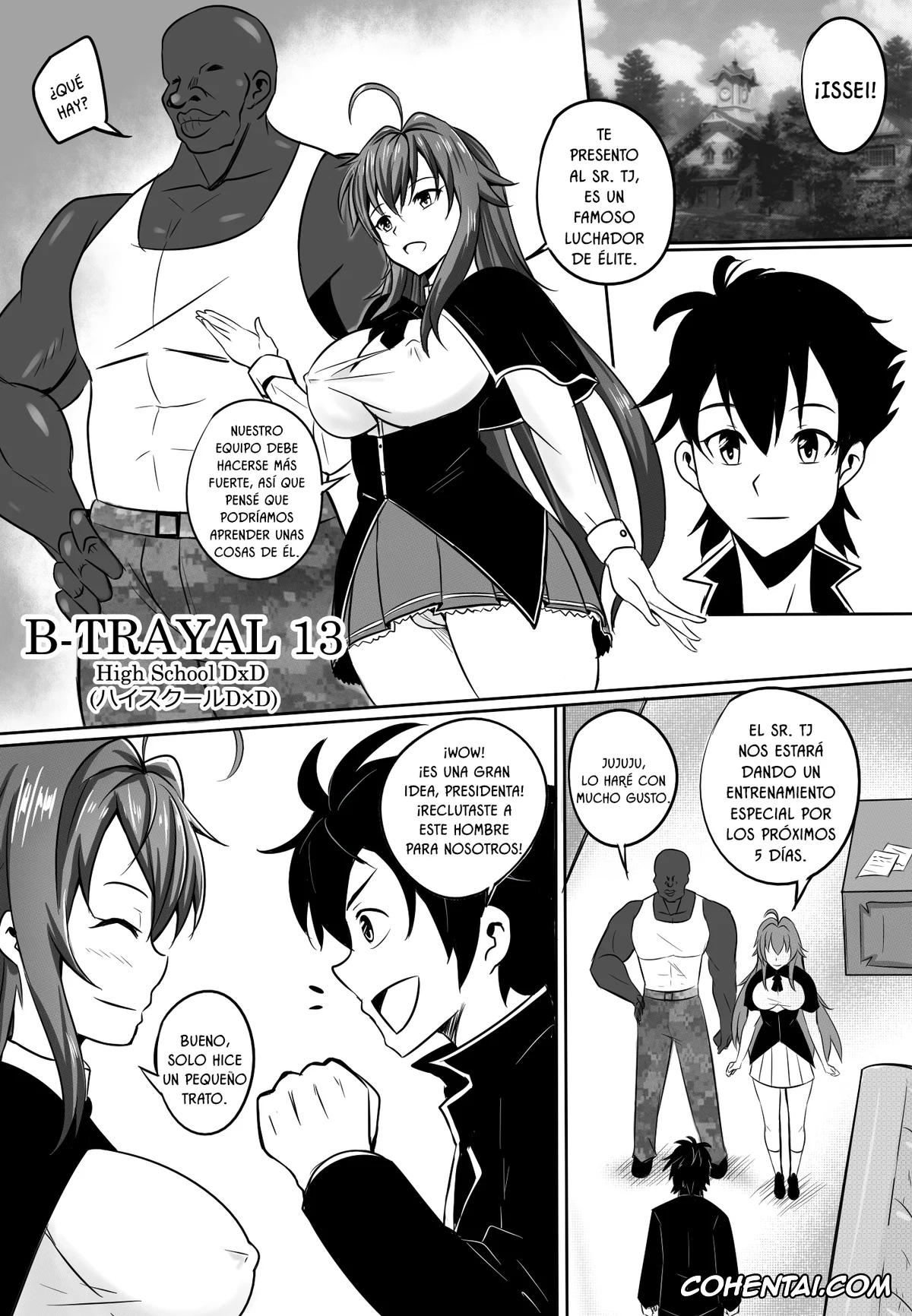 Highschool DxD hentai, Rias Gremory hentai, B-Trayal 13 (Highschool DxD), pagina 3