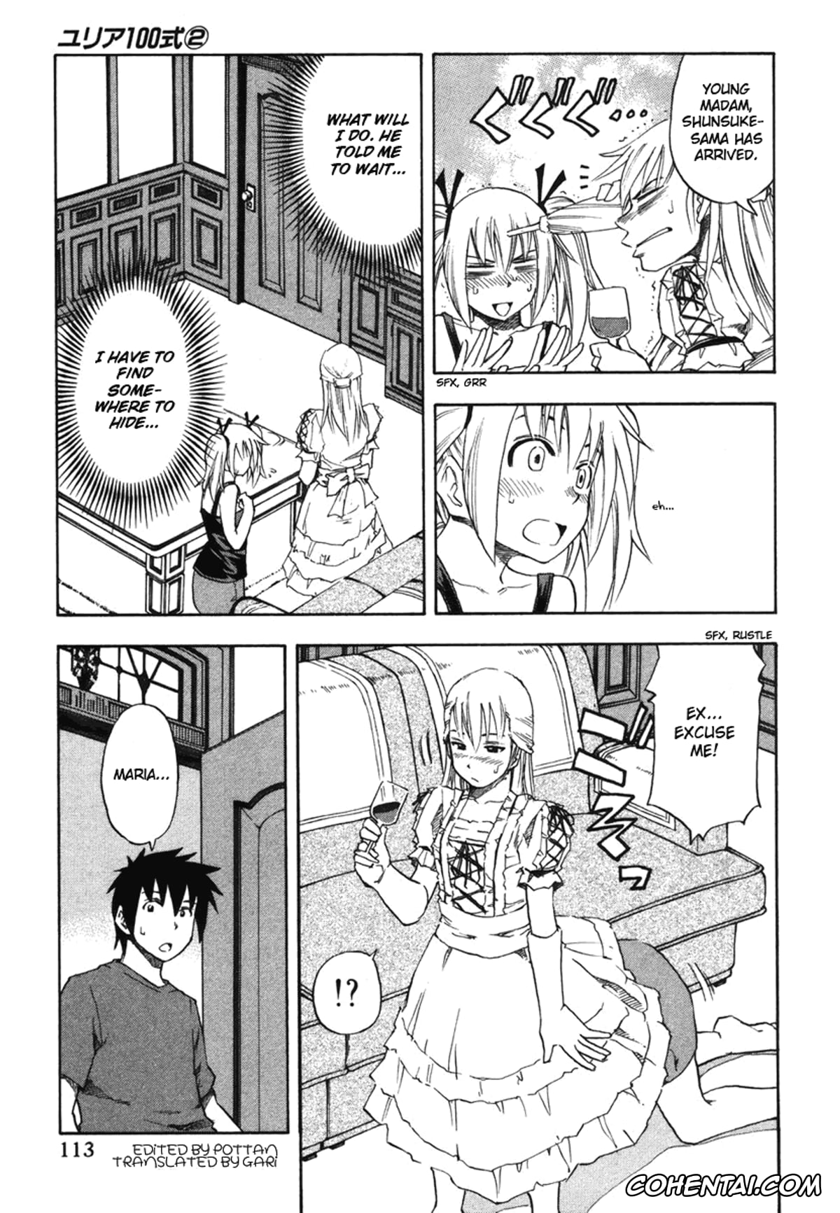 Manga hentai, Tankoubon hentai, Yuria 100 Shiki Vol.2, pagina 114