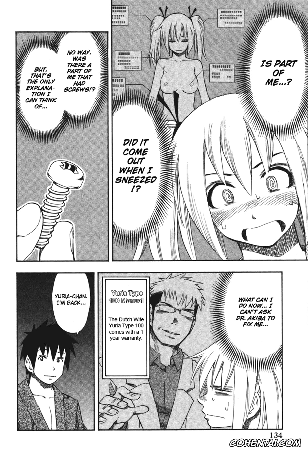 Manga hentai, Tankoubon hentai, Yuria 100 Shiki Vol.2, pagina 135