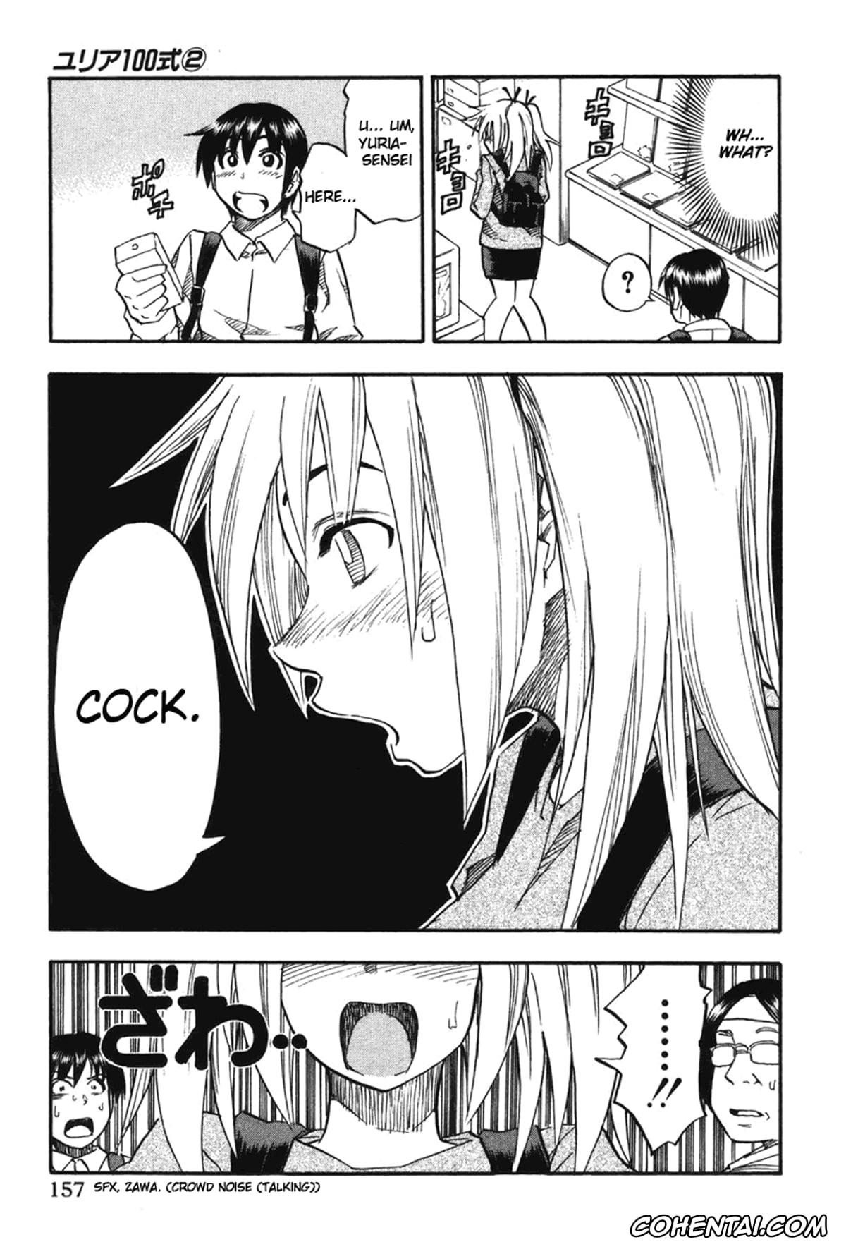 Manga porno, Tankoubon porno, Yuria 100 Shiki Vol.2, pagina 158