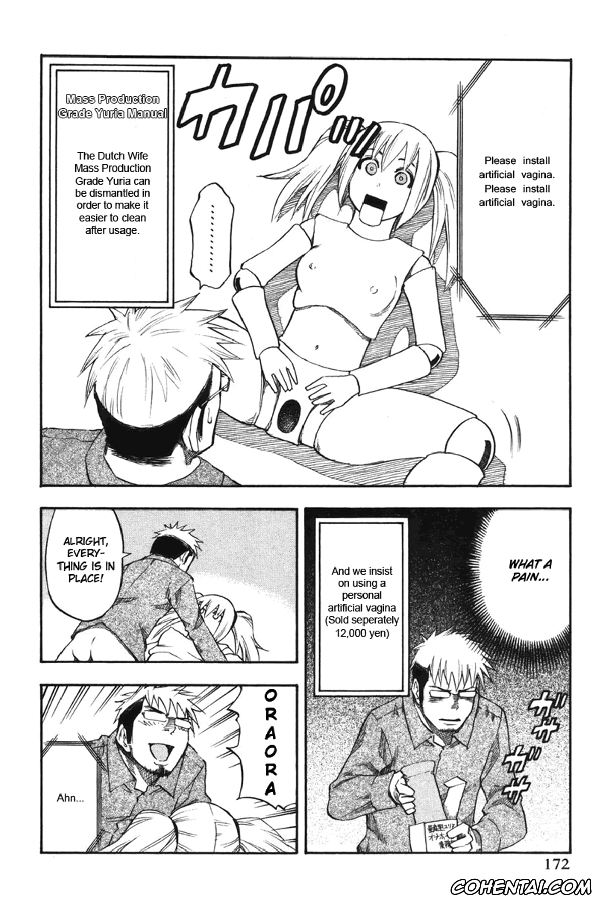 Manga porno, Tankoubon porno, Yuria 100 Shiki Vol.2, pagina 173