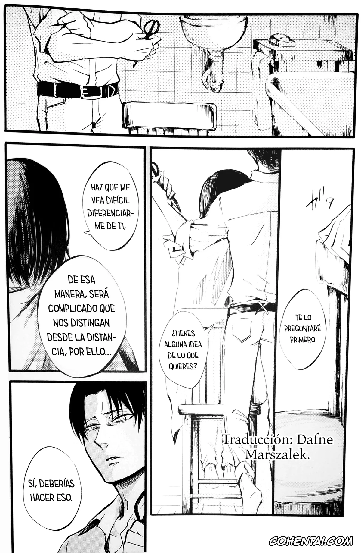 Shingeki No Kyojin | Attack On Titan xxx, Levi Ackerman xxx, Mikasa Ackerman xxx, Silent Roar. -R18 Side- | Rugido Silencioso. -R18 Side- (Shingeki no Kyojin), pagina 4