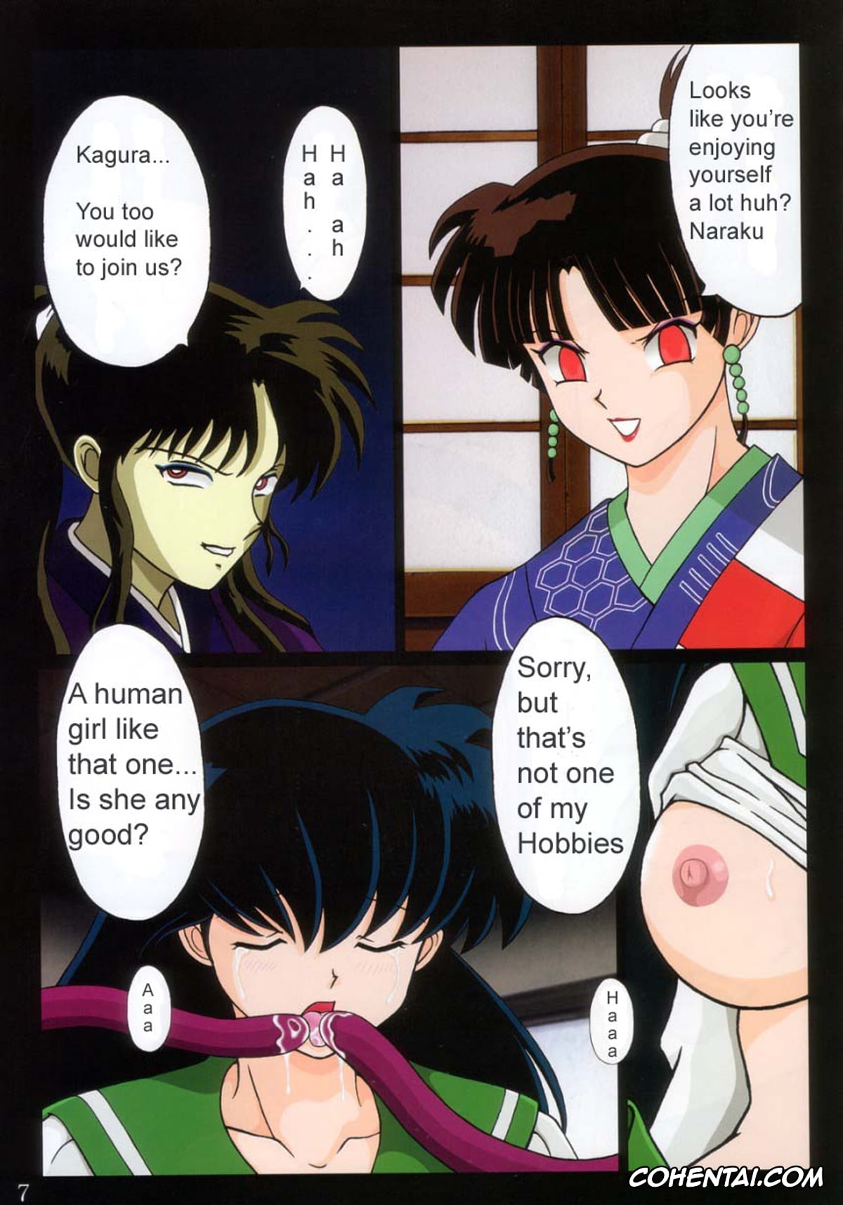 Inuyasha xxx, Kagome Higurashi xxx, Miroku xxx, Tukikage Sakura (Inuyasha), pagina 7