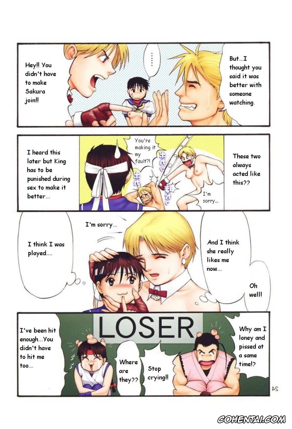 King of Fighters hentai, Street Fighter hentai, King hentai, Ryo Sakazaki hentai, Sakura Kasugano hentai, The Yuri & Friends Fullcolor 4 SAKURA vs. YURI EDITION (King of Fighters, Street Fighter), pagina 21