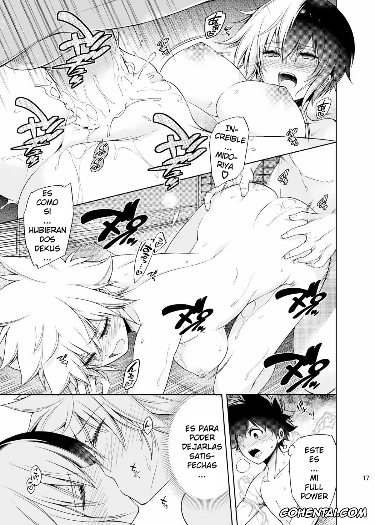 My Hero Academia | Boku No Hero Academia xxx, Izuku Midoriya xxx, Katsuki Bakugou xxx, Shouto Todoroki xxx, Boku no Iinazuke to Osananajimi ga Shuraba Sugiru Ver.4 (Boku no Hero Academia), pagina 16