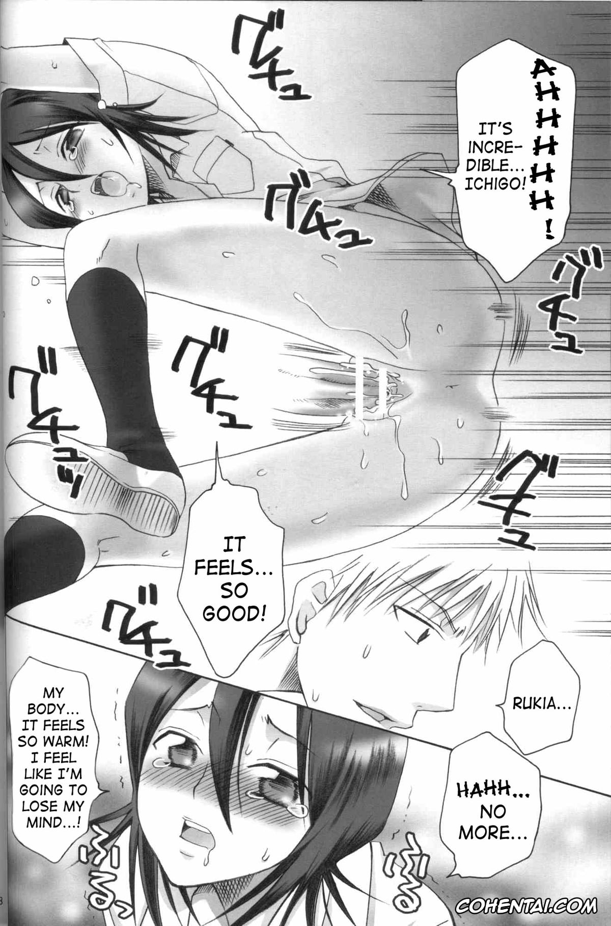 Bleach porno, Ichigo Kurosaki porno, Renji Abarai porno, Rukia Kuchiki porno, Kurosaki-ke no Shinigami (Bleach), pagina 11