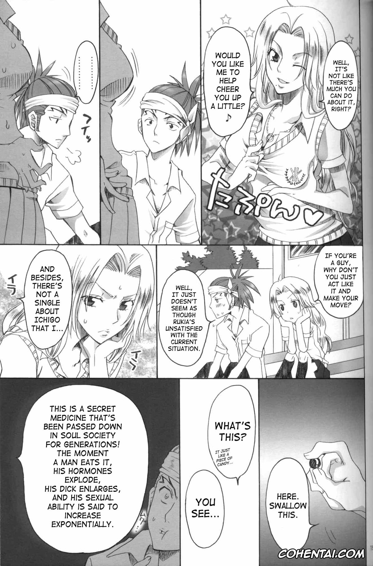 Bleach porno, Ichigo Kurosaki porno, Renji Abarai porno, Rukia Kuchiki porno, Kurosaki-ke no Shinigami (Bleach), pagina 14