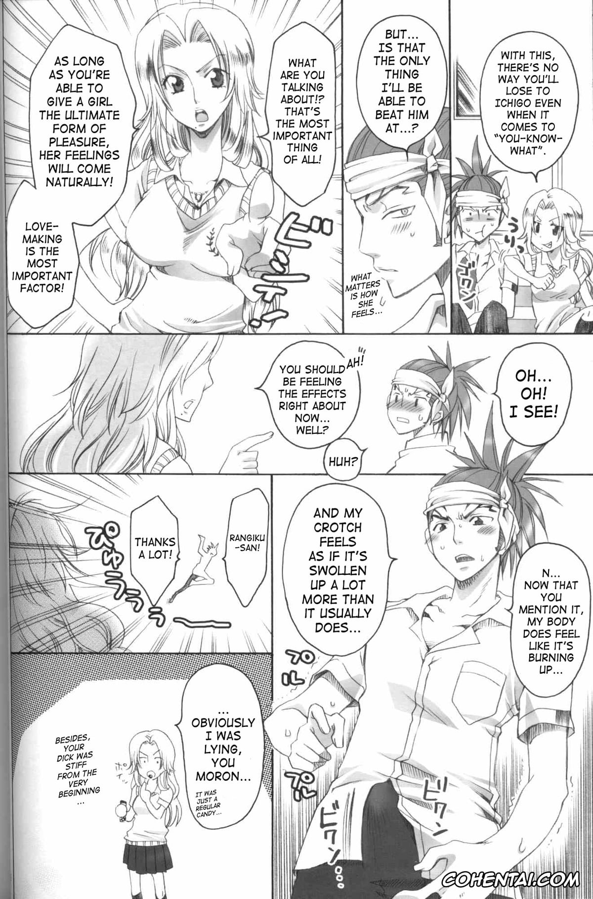 Bleach hentai, Ichigo Kurosaki hentai, Renji Abarai hentai, Rukia Kuchiki hentai, Kurosaki-ke no Shinigami (Bleach), pagina 15