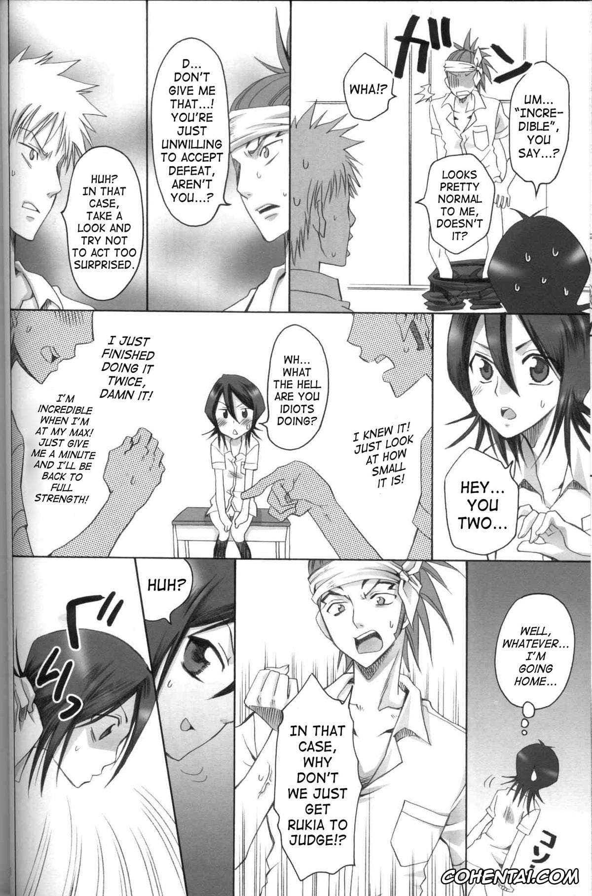 Bleach porno, Ichigo Kurosaki porno, Renji Abarai porno, Rukia Kuchiki porno, Kurosaki-ke no Shinigami (Bleach), pagina 17