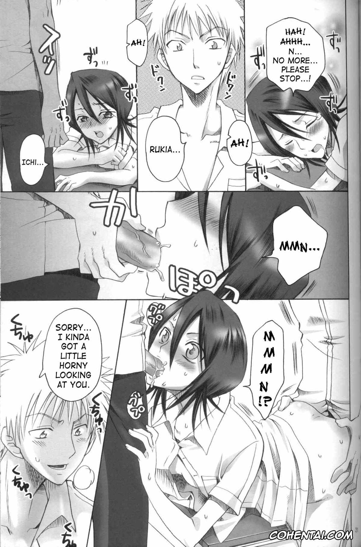Bleach porno, Ichigo Kurosaki porno, Renji Abarai porno, Rukia Kuchiki porno, Kurosaki-ke no Shinigami (Bleach), pagina 20