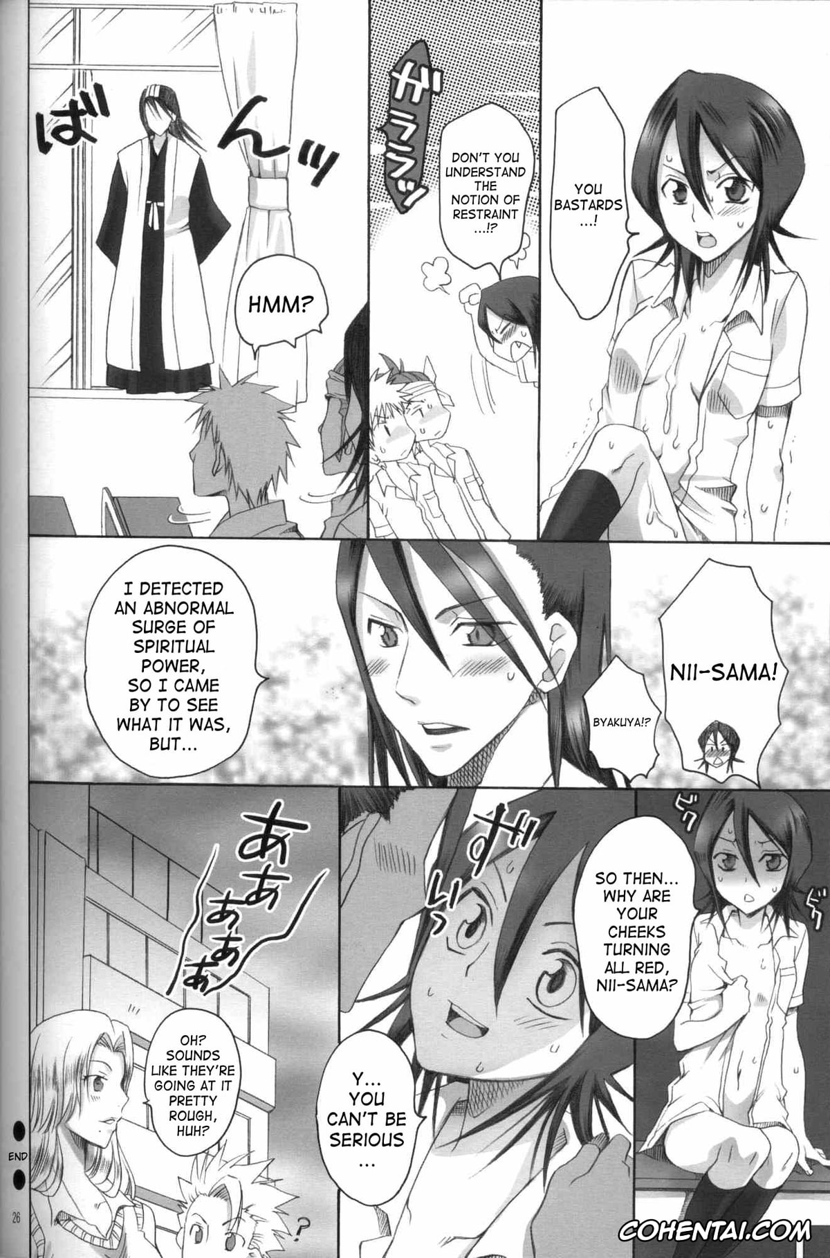 Bleach xxx, Ichigo Kurosaki xxx, Renji Abarai xxx, Rukia Kuchiki xxx, Kurosaki-ke no Shinigami (Bleach), pagina 25