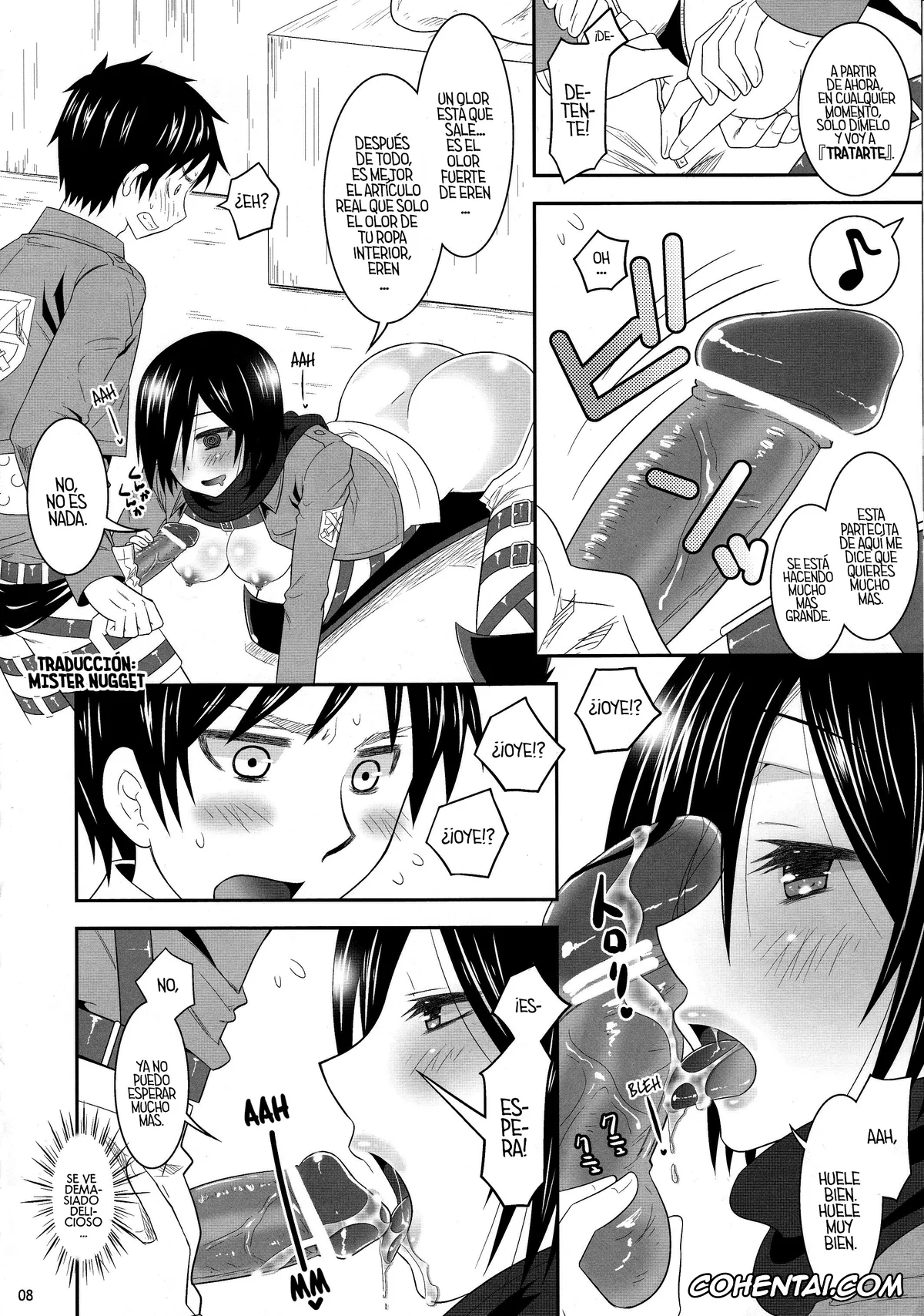 Shingeki No Kyojin | Attack On Titan porno, Eren Jaeger porno, Mikasa Ackerman porno, Shingeki no Mikasa – attack on Mikasa (Shingeki no Kyojin), pagina 8