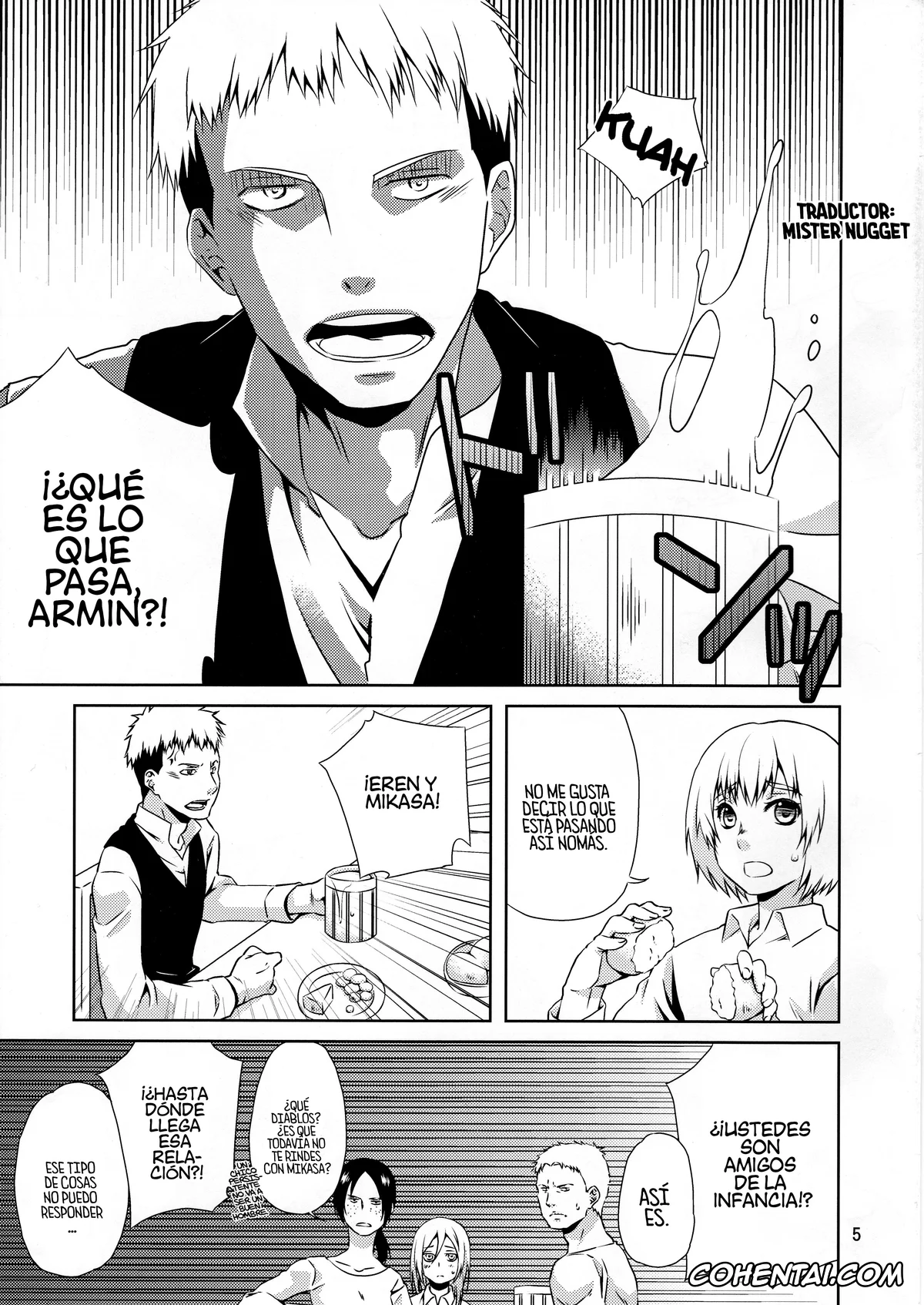 Shingeki No Kyojin | Attack On Titan porno, Armin Arlert porno, Eren Jaeger porno, Hange Zoe porno, Jean Kirschtein porno, Krista Lenz porno, Levi Ackerman porno, Mikasa Ackerman porno, Reiner Braun porno, Ymir porno, Koui no Saichuu mo Muffler wa Kanarazu Chakuyou no Koto (Shingeki no Kyojin), pagina 5