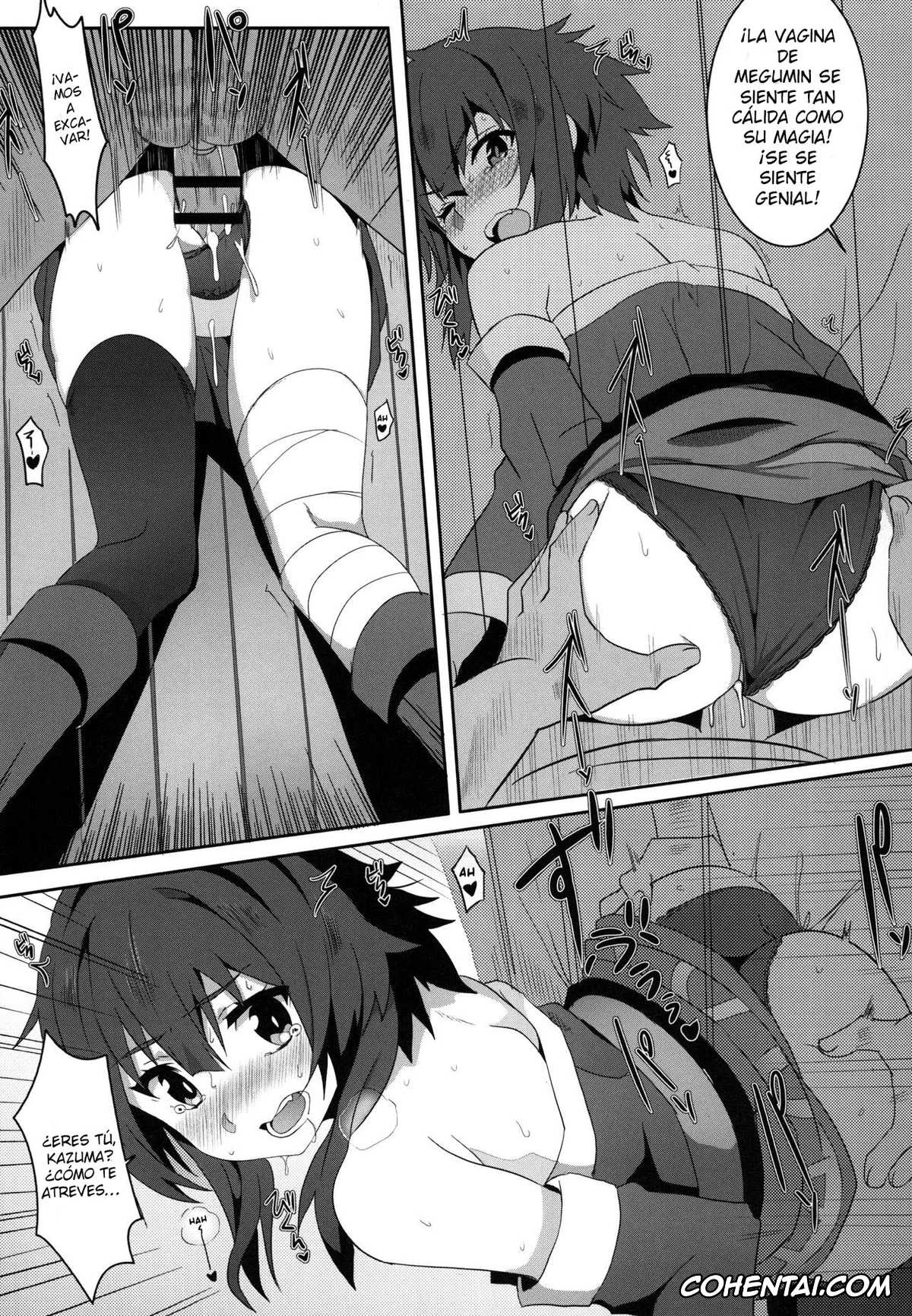 Kono Subarashii Sekai ni Syukufuku o! hentai, Aqua hentai, Kazuma Satou hentai, Megumin hentai, Megumin ni Kareina Shasei o! 3 (Kono Subarashii Sekai ni Syukufuku o!), pagina 9