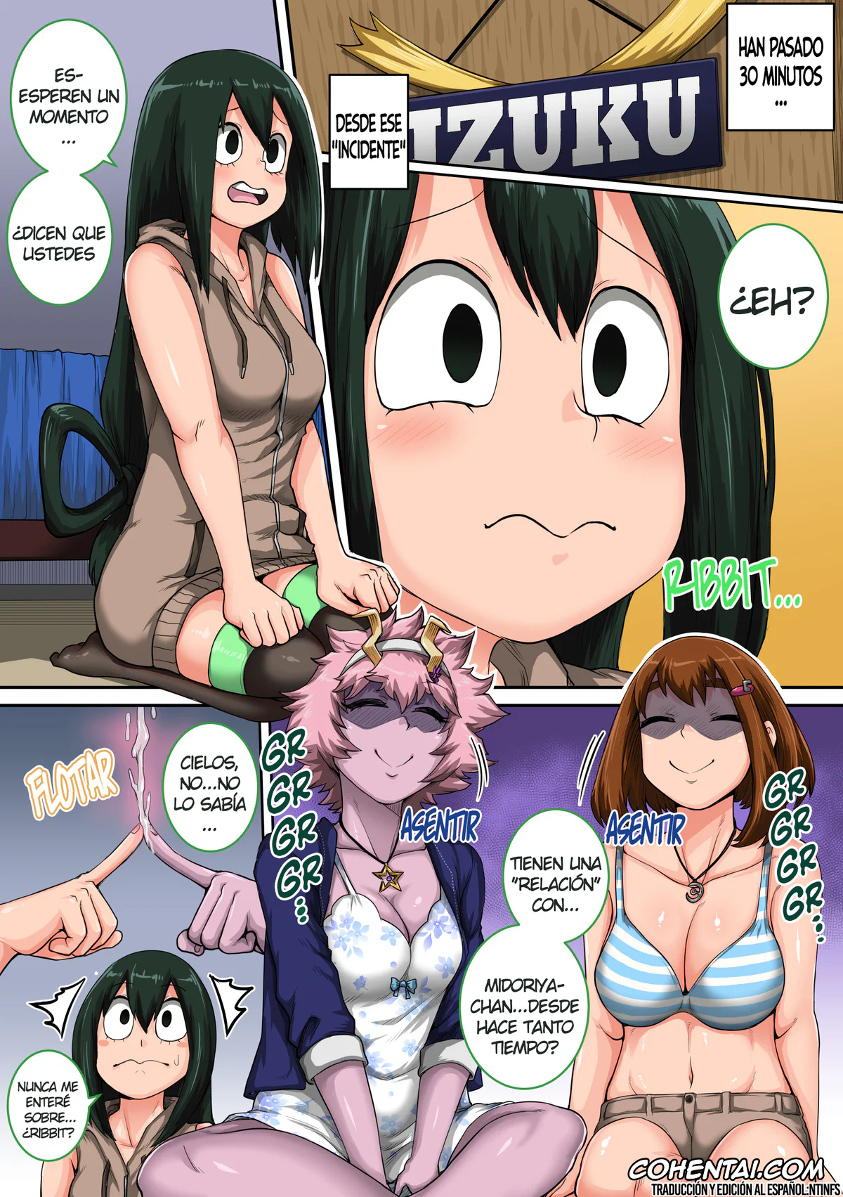 My Hero Academia | Boku No Hero Academia hentai, Izuku Midoriya hentai, Tsuyu Asui hentai, Boku no Harem Academia 06 wa: Doubutsu-teki na Kanojo (Boku no Hero Academia), pagina 3