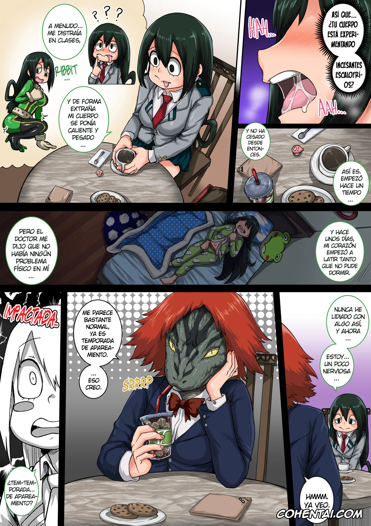 My Hero Academia | Boku No Hero Academia porno, Izuku Midoriya porno, Tsuyu Asui porno, Boku no Harem Academia 06 wa: Doubutsu-teki na Kanojo (Boku no Hero Academia), pagina 8