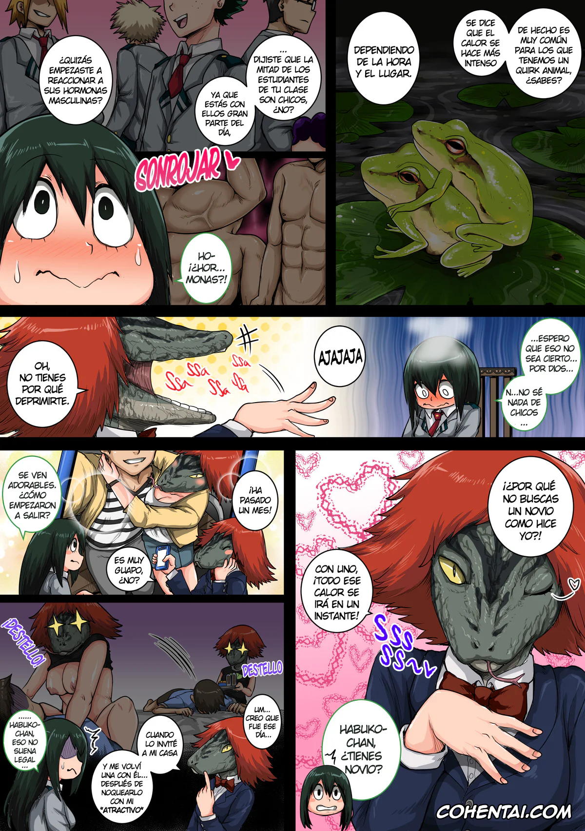 My Hero Academia | Boku No Hero Academia hentai, Izuku Midoriya hentai, Tsuyu Asui hentai, Boku no Harem Academia 06 wa: Doubutsu-teki na Kanojo (Boku no Hero Academia), pagina 9