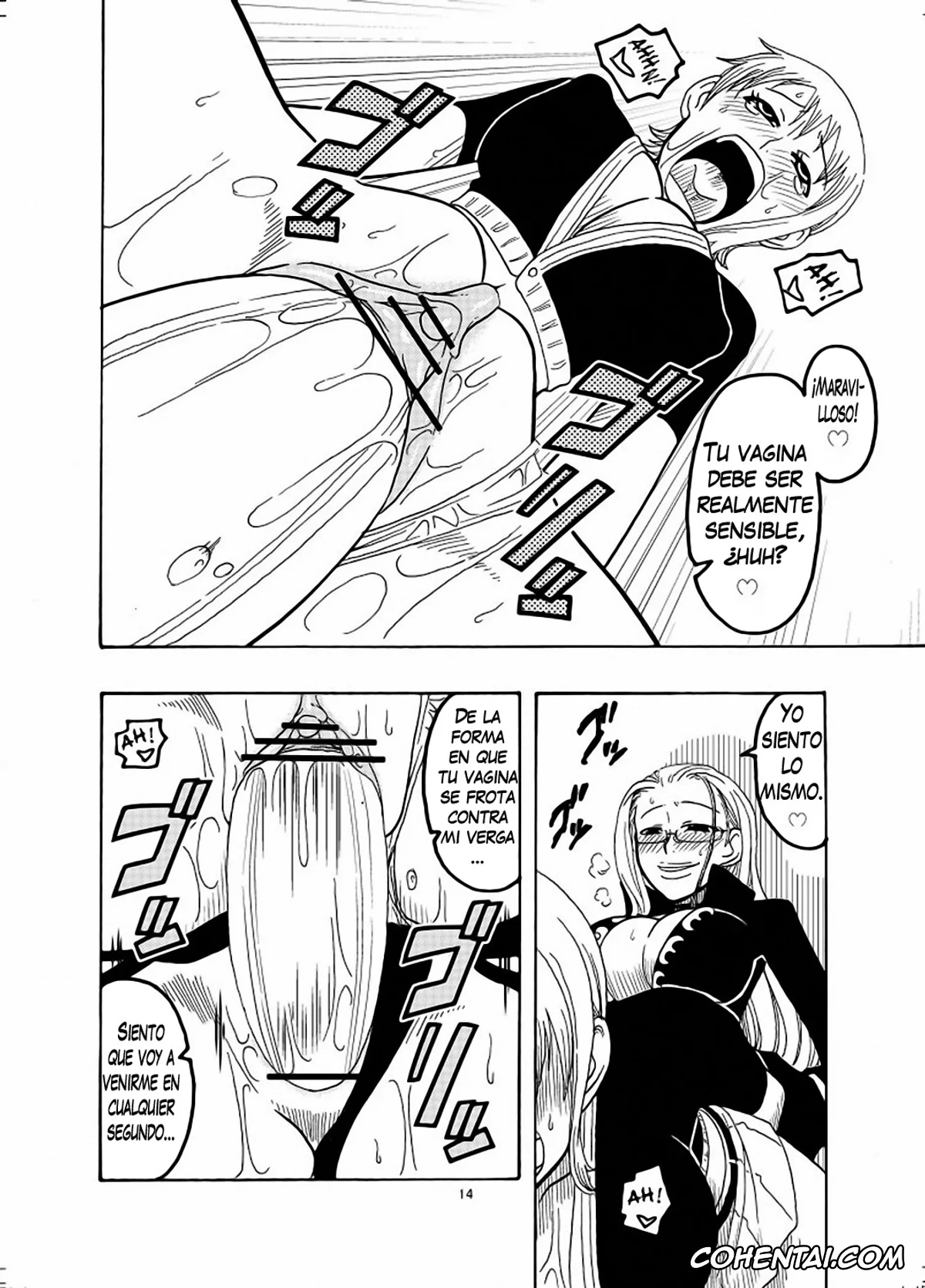One Piece hentai, Kalifa hentai, Nami hentai, Nami no Ura Koukai Nisshi (One Piece), pagina 15