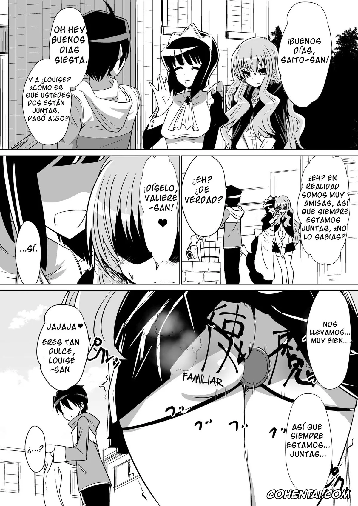 Zero No Tsukaima | The Familiar Of Zero xxx, Louise Francoise Le Blanc de La Valliere xxx, Saito Hiraga xxx, Siesta xxx, Louise ga Shoukan sareru Hanashi 1-2 (Zero no Tsukaima), pagina 1
